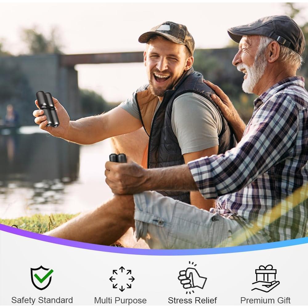 Rodillo Antiestrés de Mano Amarlozn Metal Negro 230g