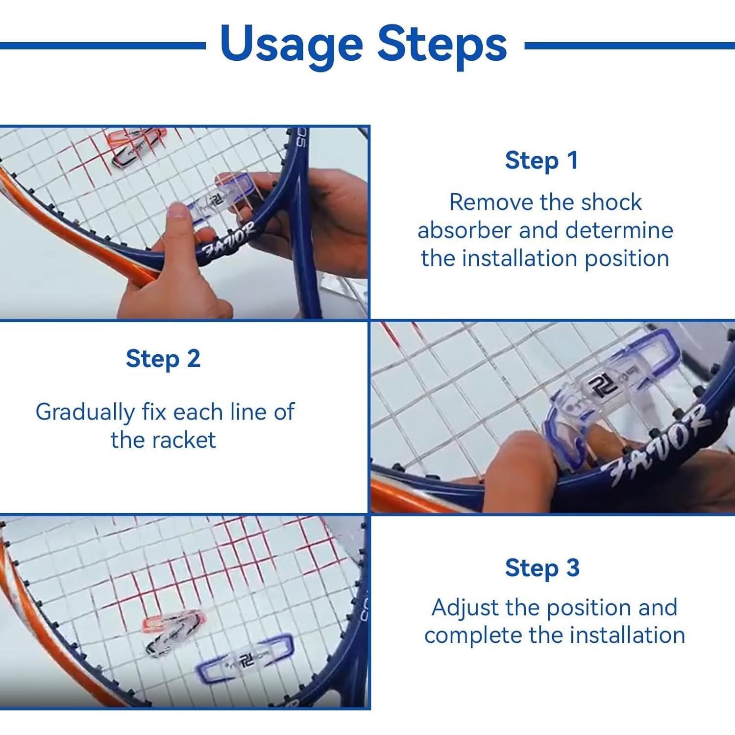 Amortiguadores de Vibración para Raqueta de Tenis HERCHR 3 Pcs