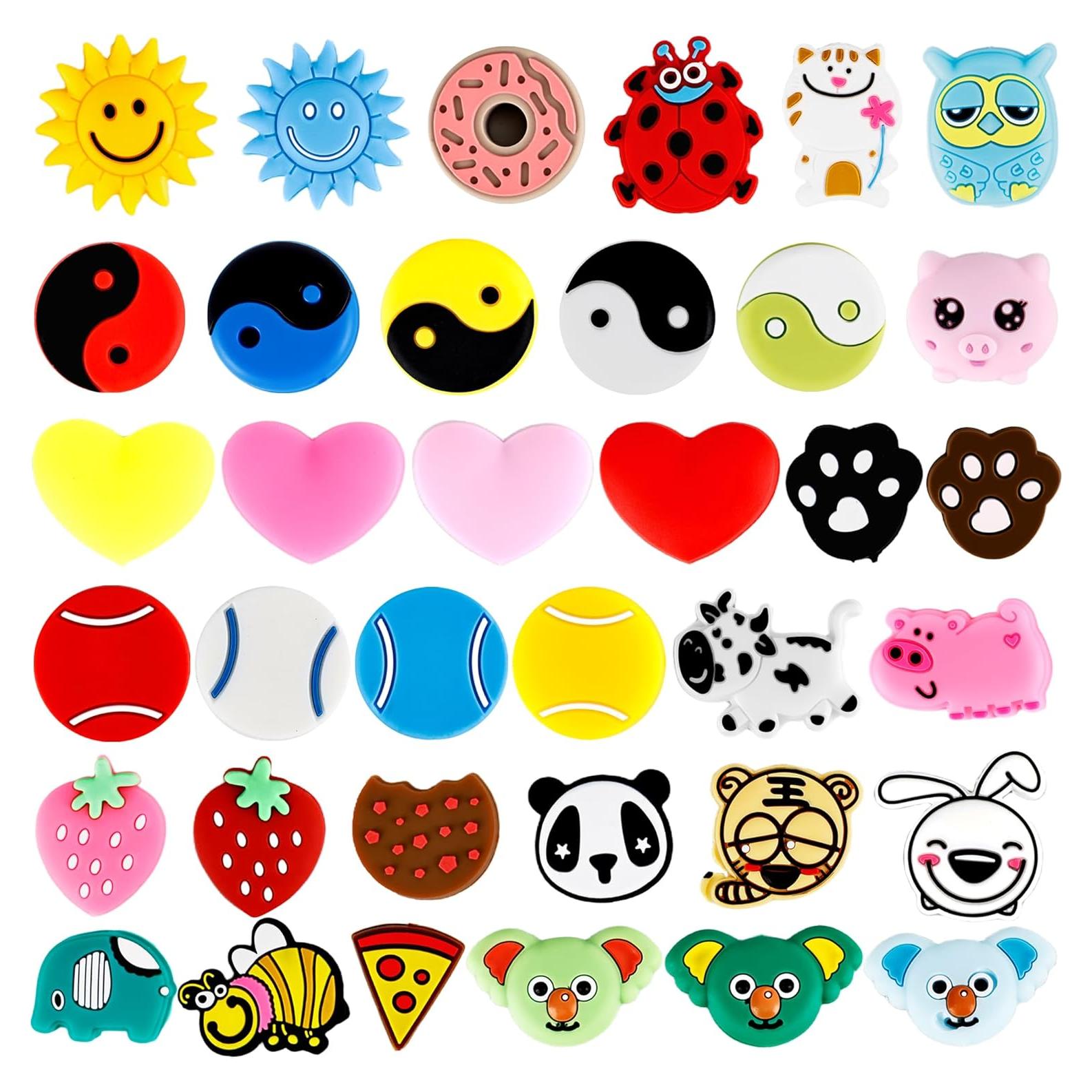 36 Amortiguadores de Vibración de Silicona Spaluck para Tenis