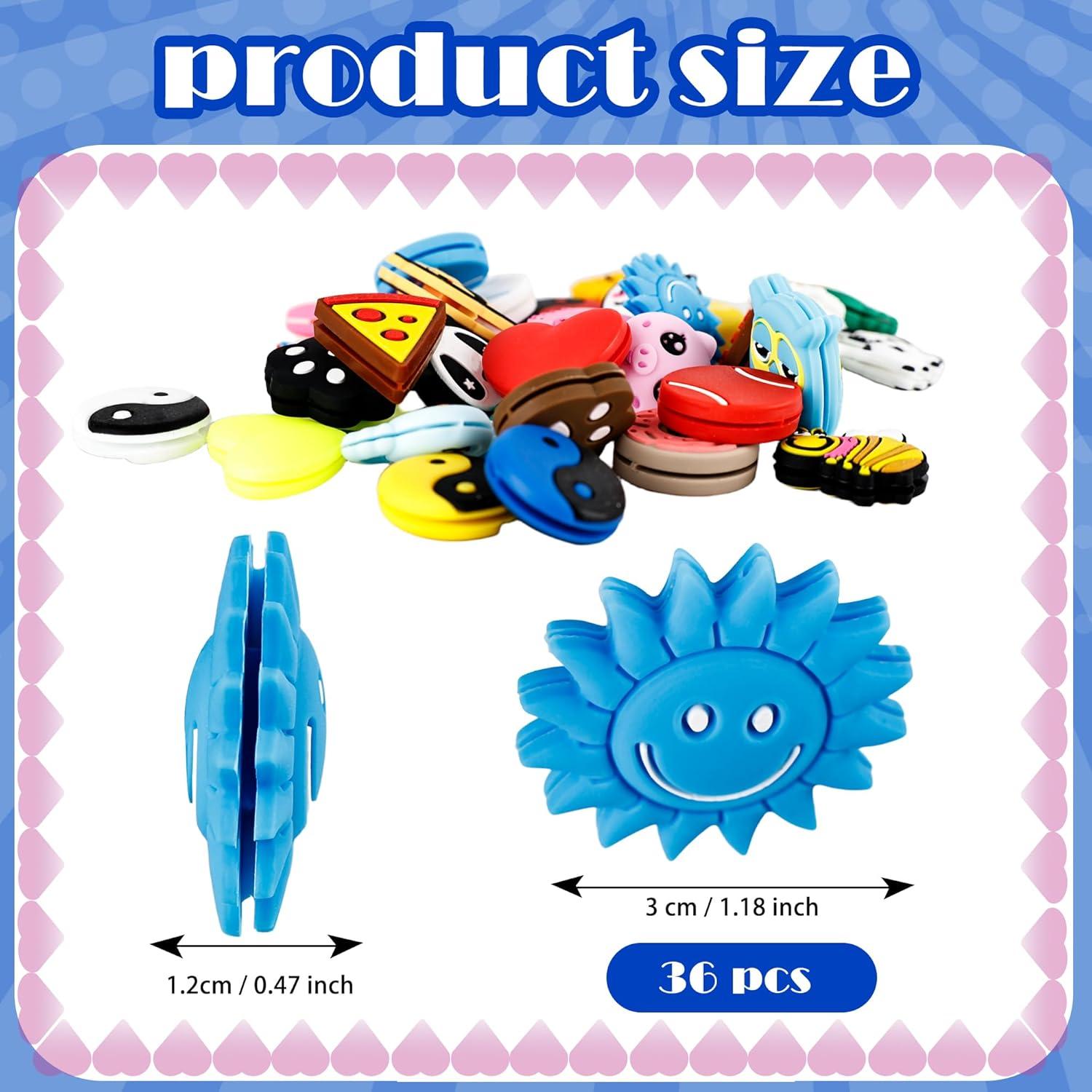 36 Amortiguadores de Vibración de Silicona Spaluck para Tenis