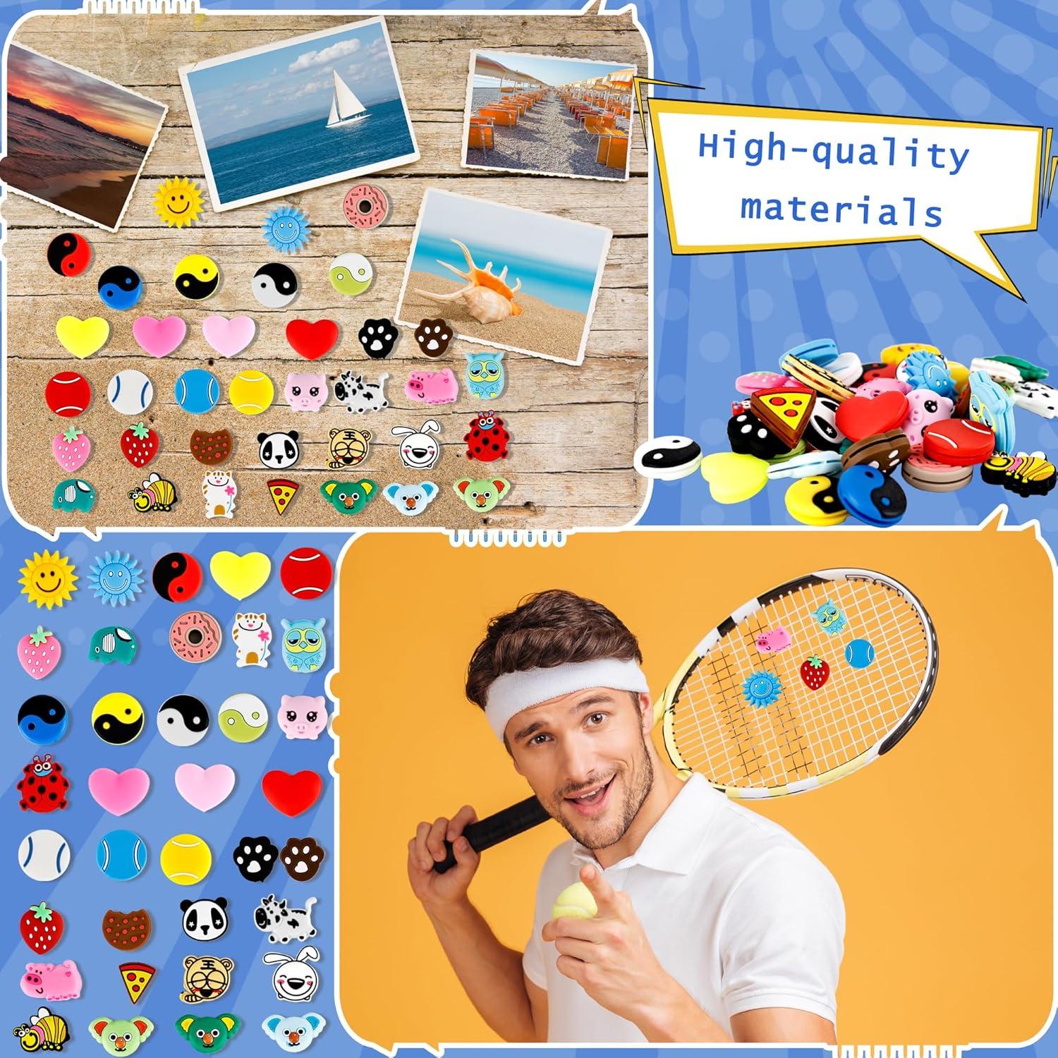 36 Amortiguadores de Vibración de Silicona Spaluck para Tenis