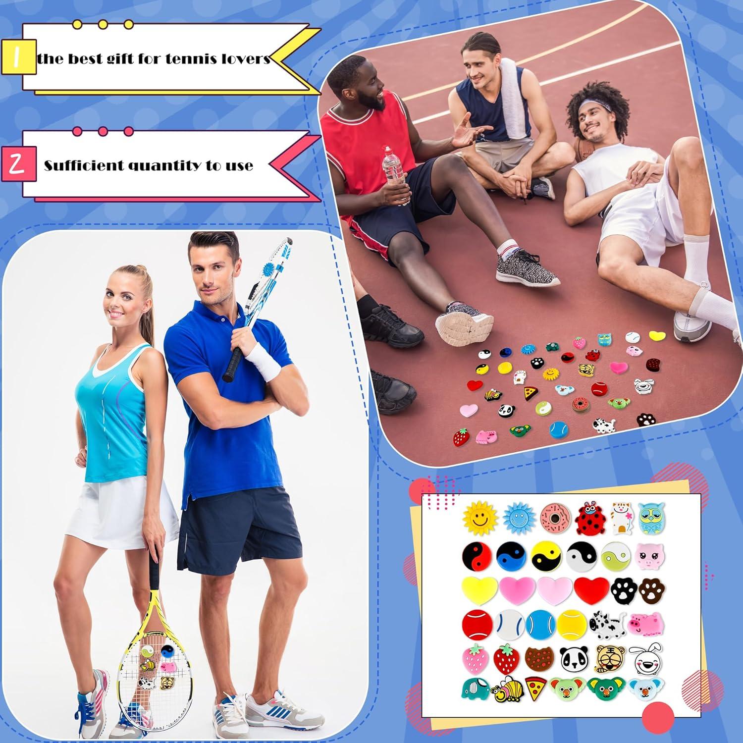 36 Amortiguadores de Vibración de Silicona Spaluck para Tenis