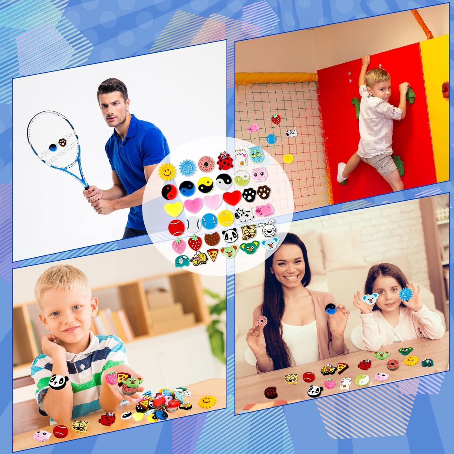 36 Amortiguadores de Vibración de Silicona Spaluck para Tenis