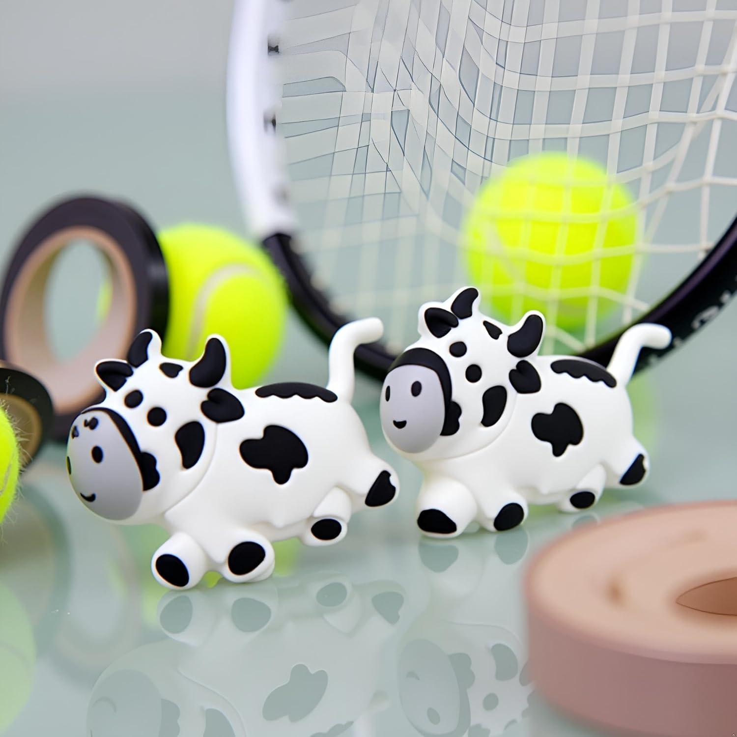 Dampener de Vibración Cauaoa Vaca Blanca para Raquetas de Tenis