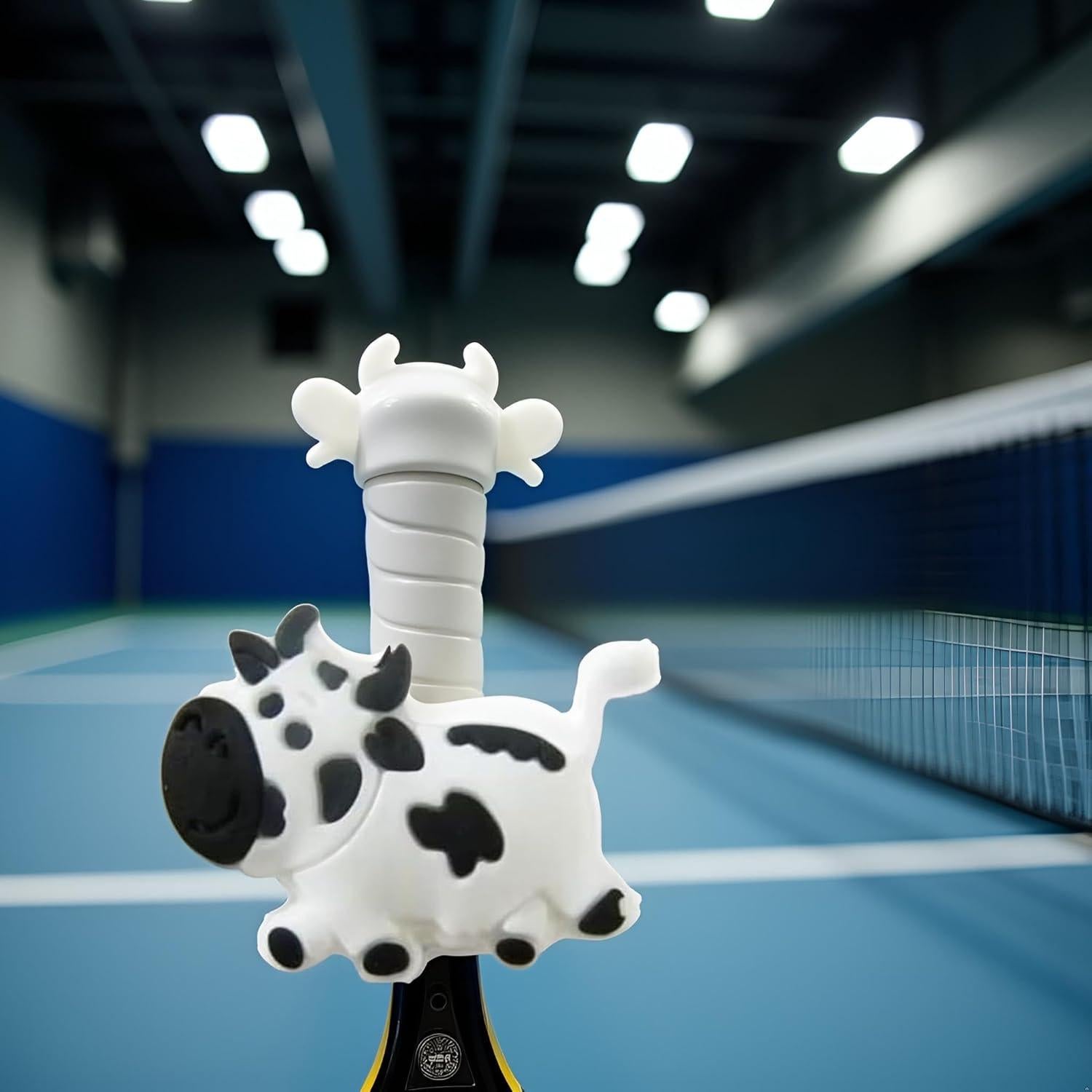 Dampener de Vibración Cauaoa Vaca Blanca para Raquetas de Tenis