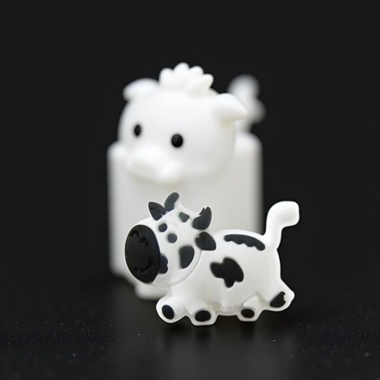 Dampener de Vibración Cauaoa Vaca Blanca para Raquetas de Tenis