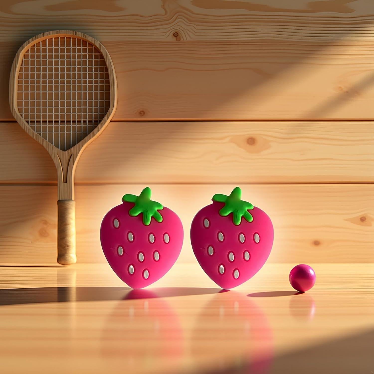 Amortiguadores de Vibraciones para Raquetas Czhotg 2 Pcs Silicona Rosa