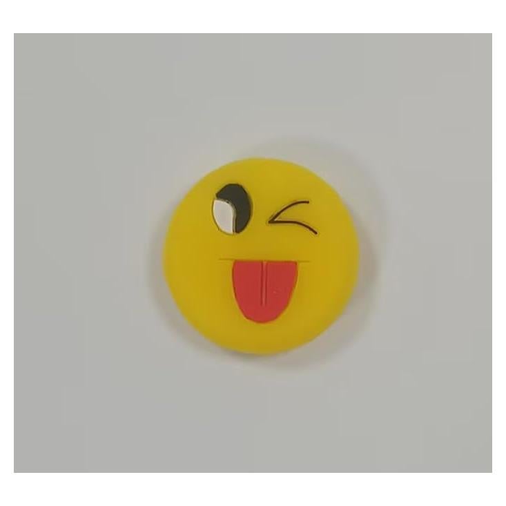 Mischievous Emoji Tennis Racket Vibration Dampener Soft Silicon Racket Dampener Cartoon Shape Tennis Racquet Shock Absorbers Tennis Racket for Racquetball