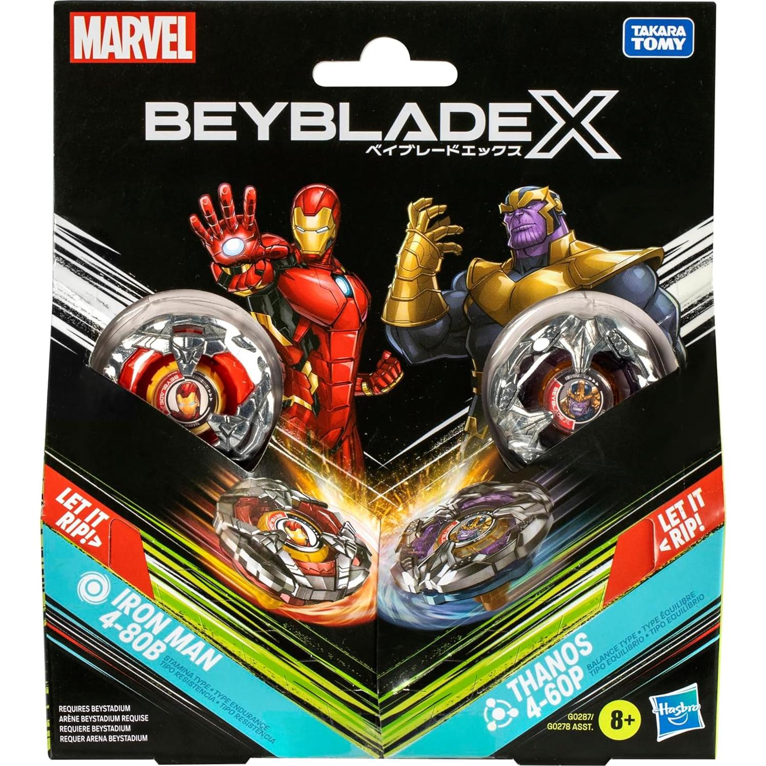 Beyblade BBX Iron Man vs Thanos Multipack - Hasbro