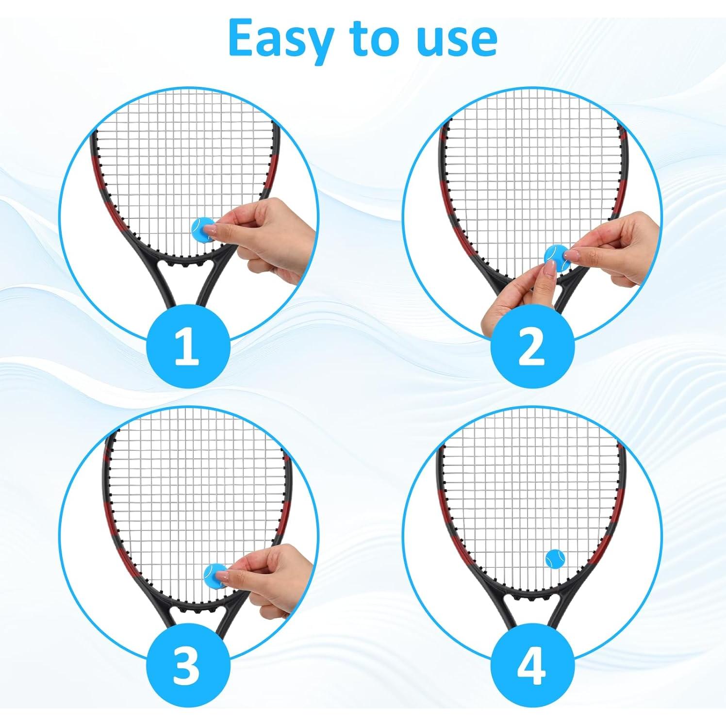 16 Amortiguadores de Vibración para Raquetas de Tenis LIQWEI