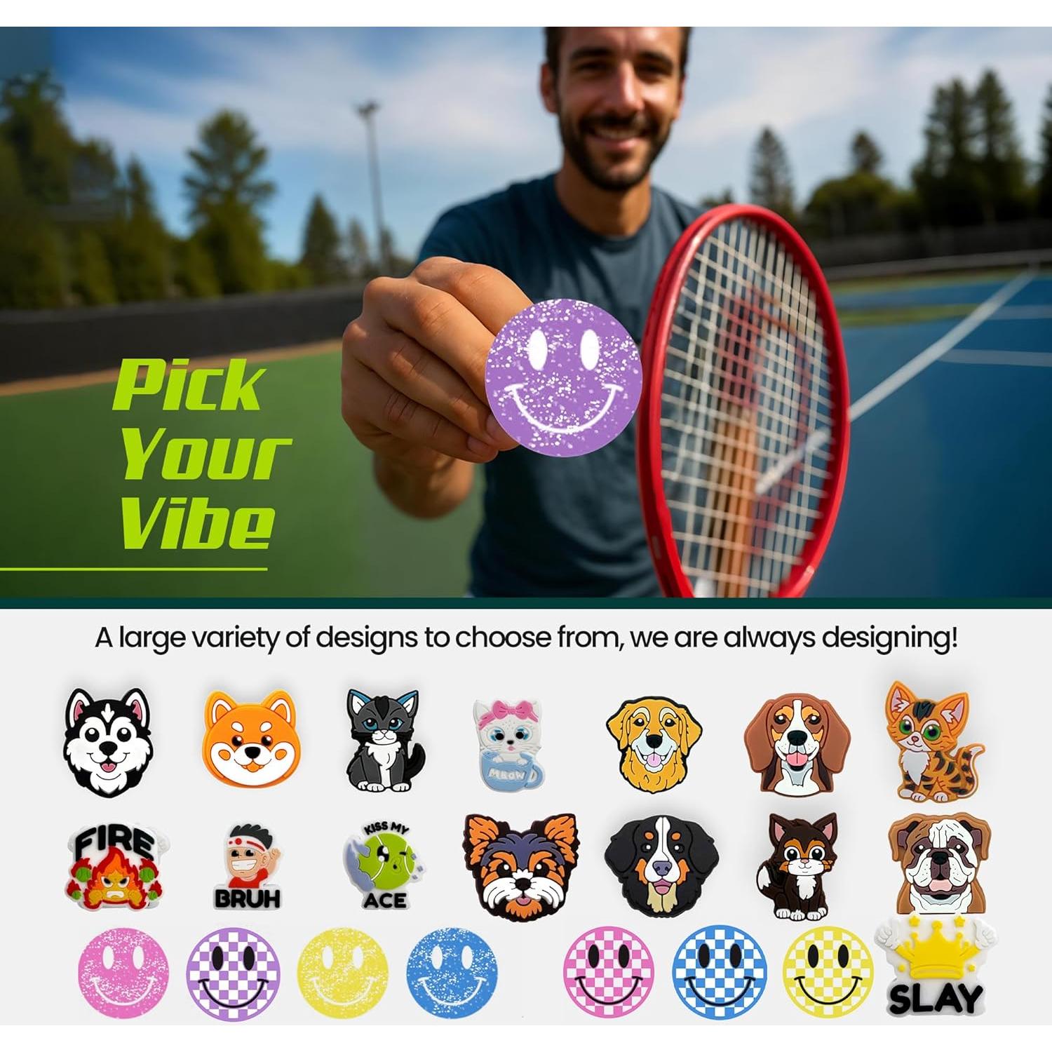 Amortiguador de Raqueta de Tenis TRESSIS Brillo Púrpura x2