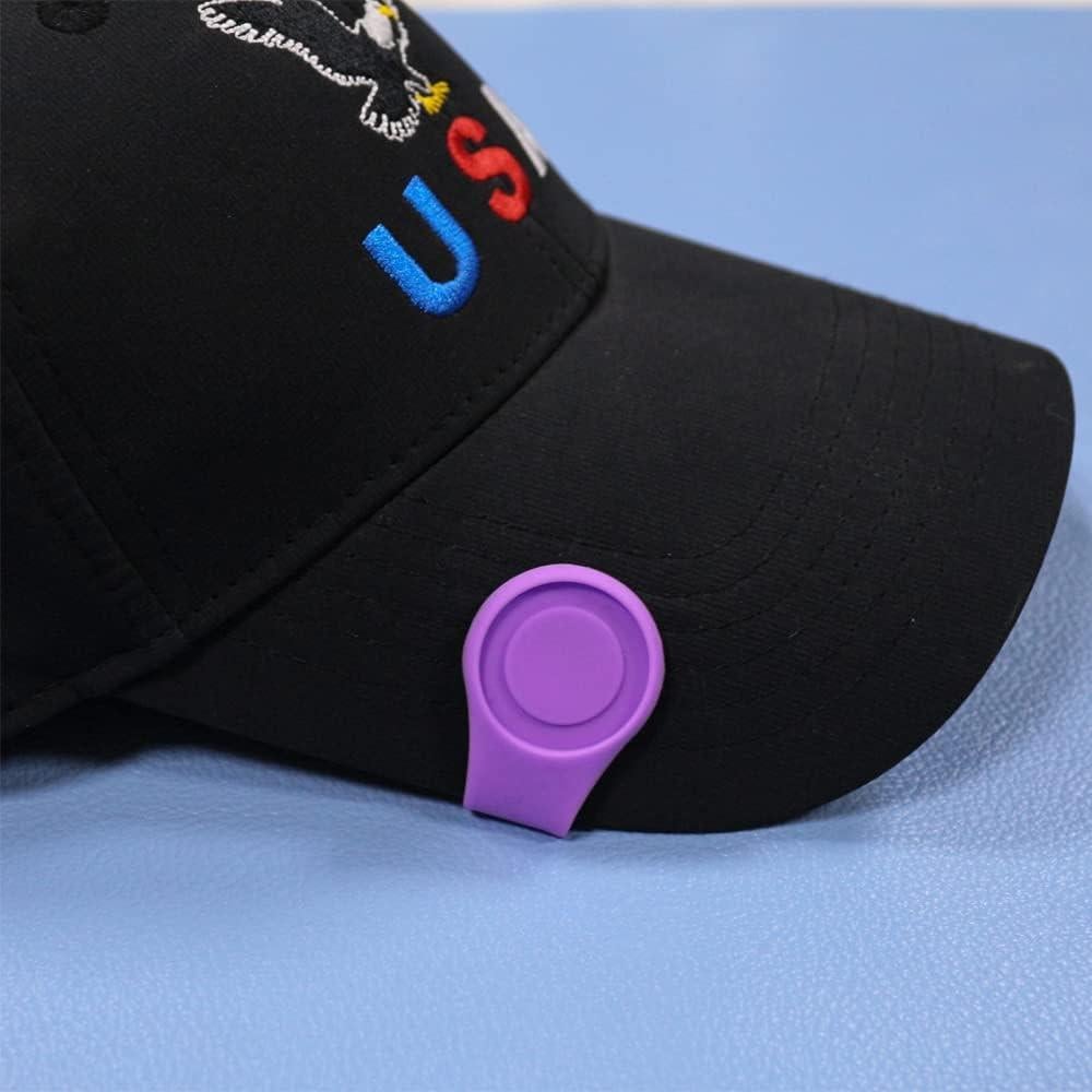 Clip de Sombrero para Marcador de Golf Myartte - Silicona con Imán Fuerte - Paquete de 3, 4 o 7