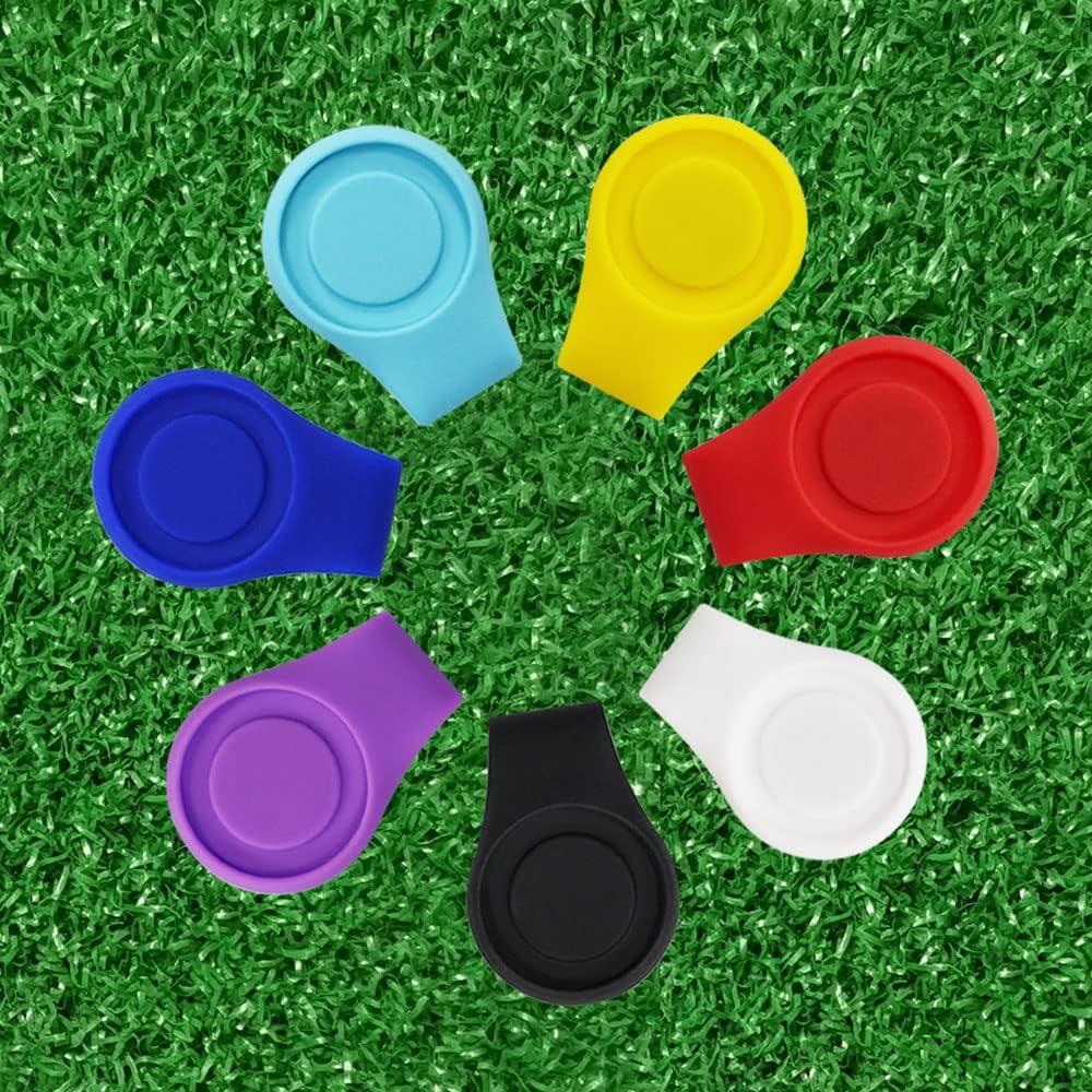 Clip de Sombrero para Marcador de Golf Myartte - Silicona con Imán Fuerte - Paquete de 3, 4 o 7
