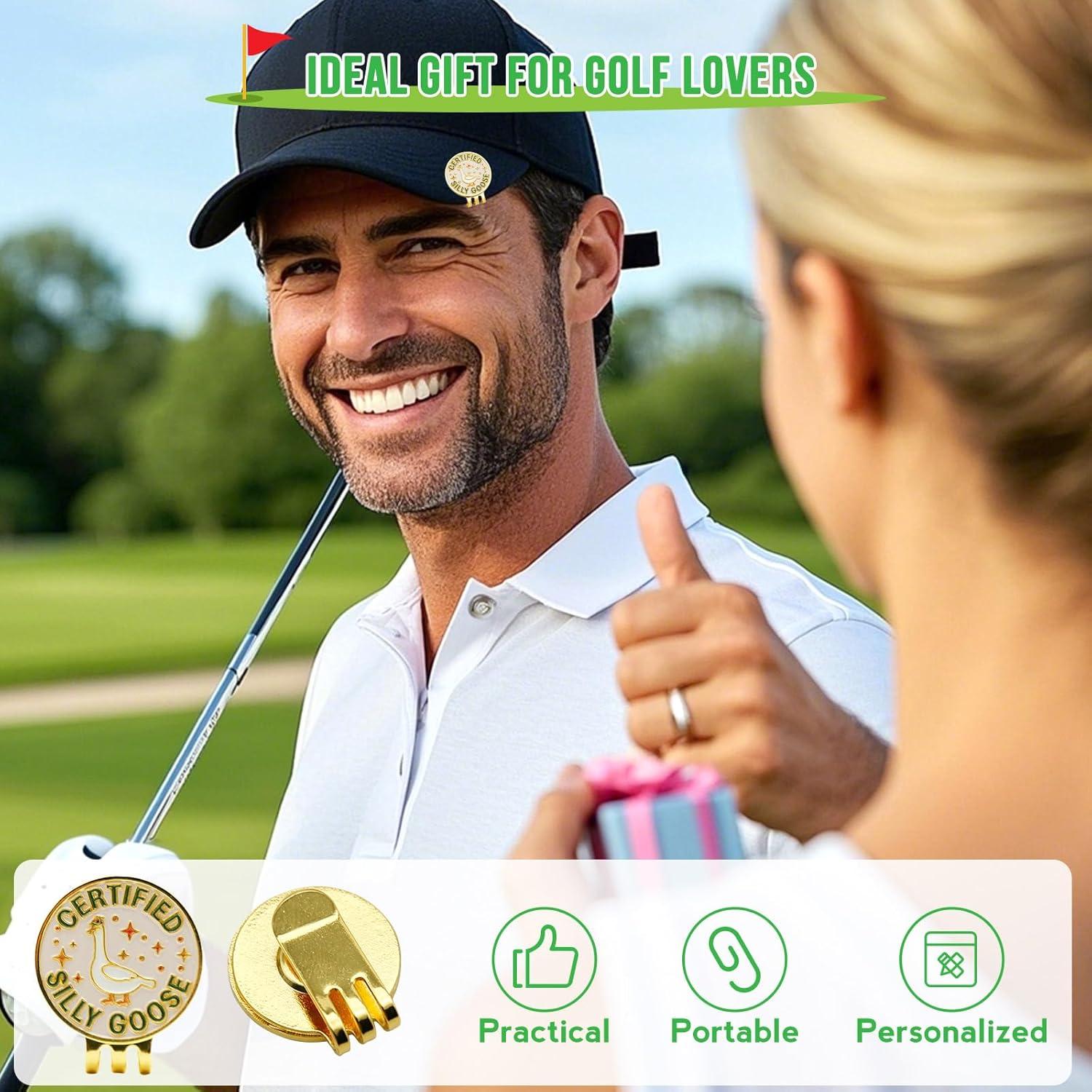 Marcador de Pelota de Golf WUSUTE Divertido con Clip Magnético