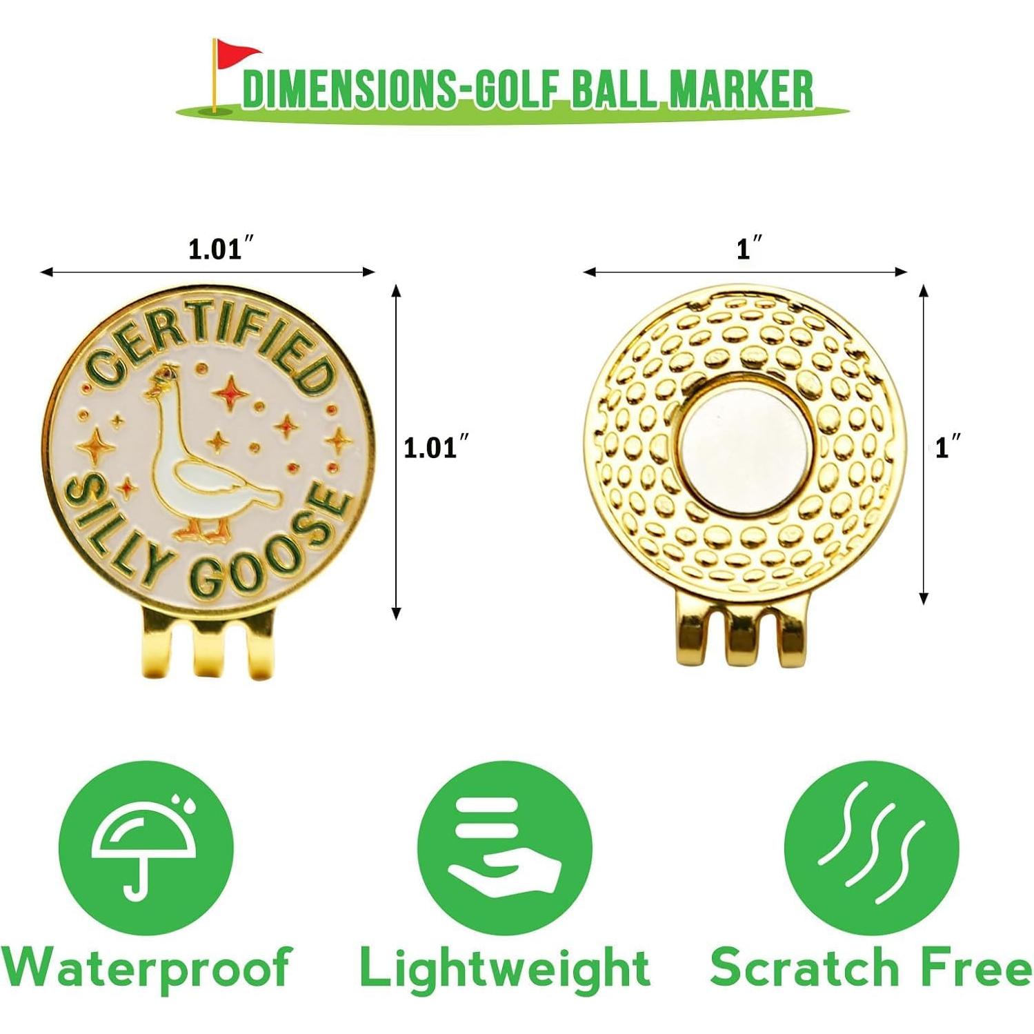 Marcador de Pelota de Golf WUSUTE Divertido con Clip Magnético