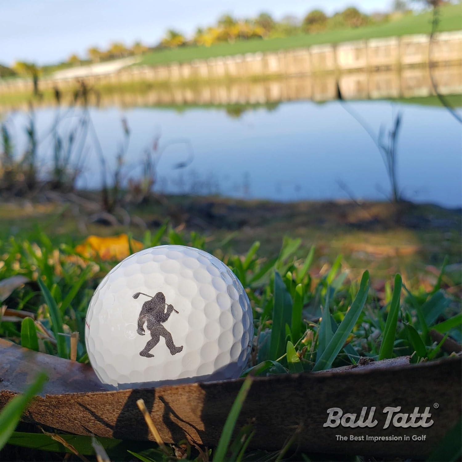 Sello de Pelota de Golf Ball Tatt - Autoinking, Tinta Rápida, Reutilizable