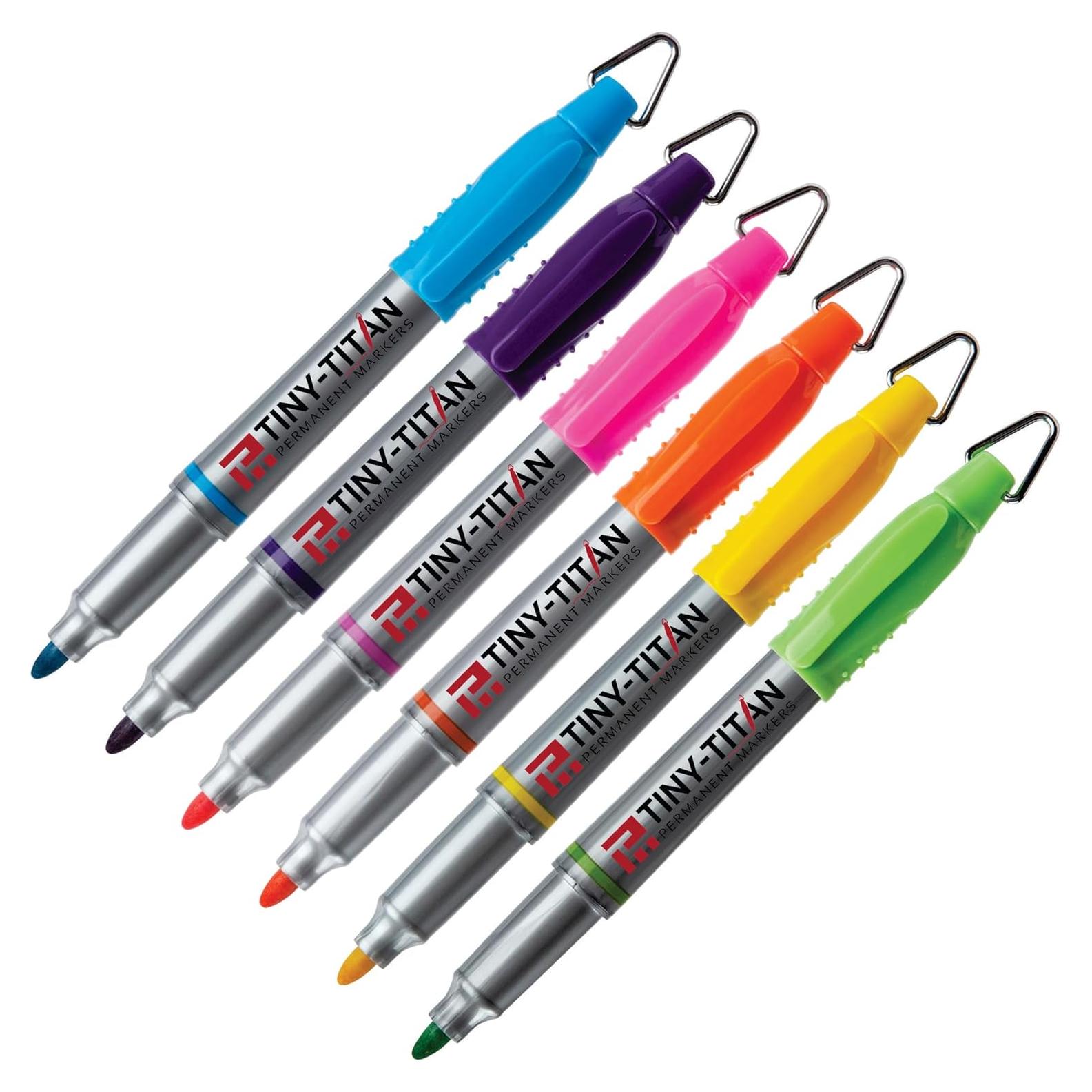 Marcadores Permanentes Mini Tiny-Titan - 6 Colores Caribeños