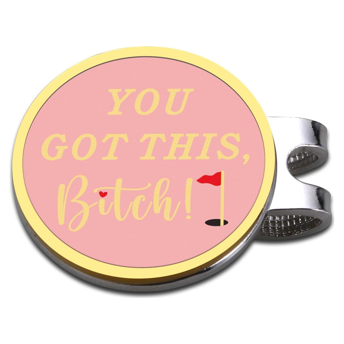 Clip de Sombrero Marcador de Pelota de Golf TI-EDC Rosa