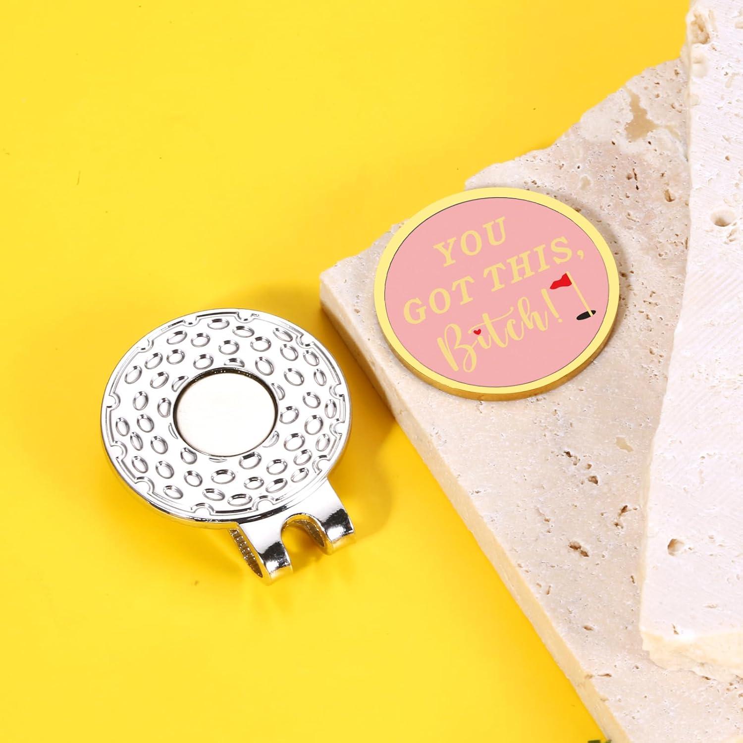 Clip de Sombrero Marcador de Pelota de Golf TI-EDC Rosa