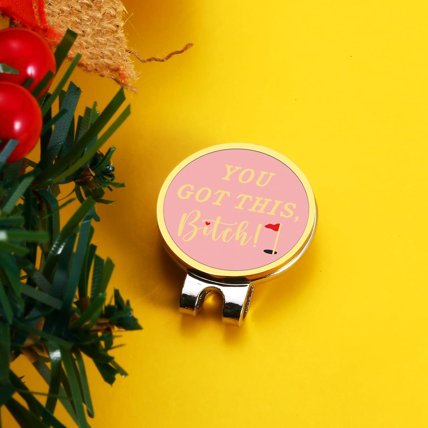 Clip de Sombrero Marcador de Pelota de Golf TI-EDC Rosa