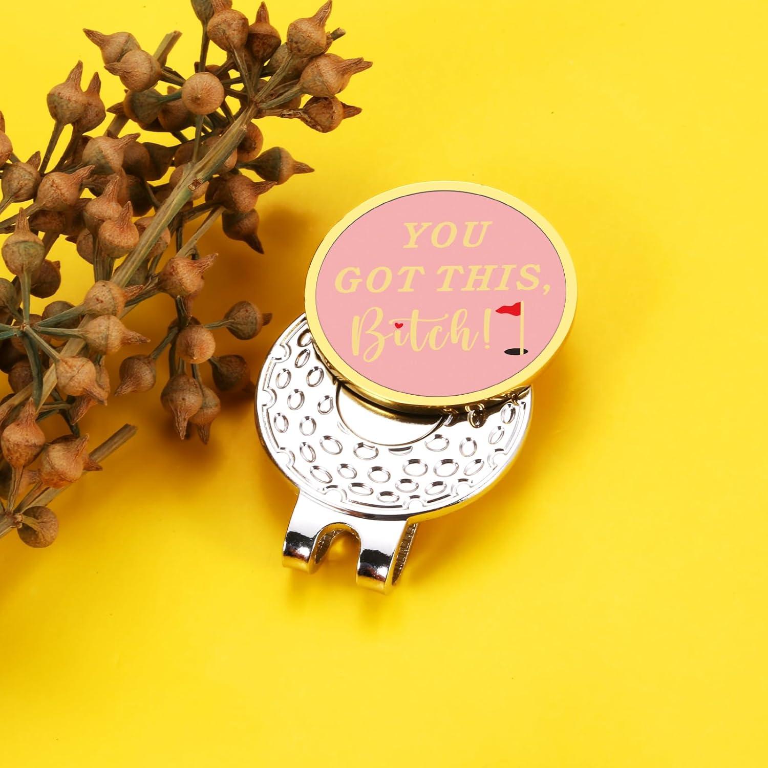 Clip de Sombrero Marcador de Pelota de Golf TI-EDC Rosa