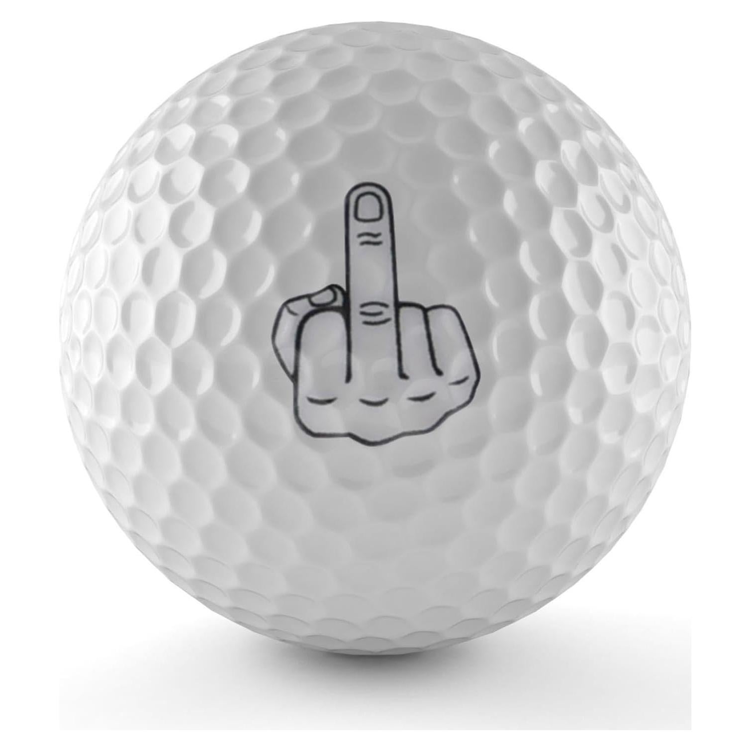 2 Hojas de Stickers para Pelotas de Golf BOXOB Dedo Medio