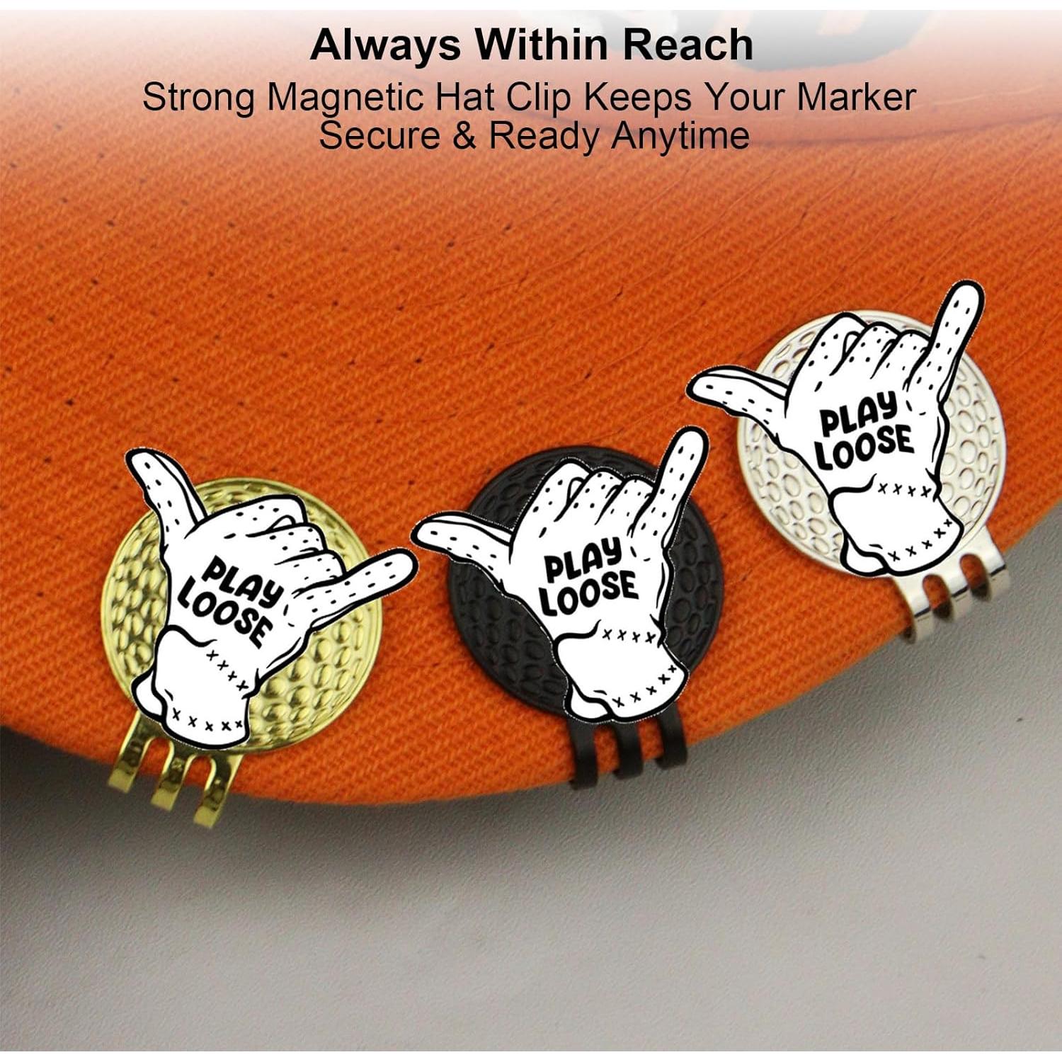 Set de Marcadores de Pelota de Golf AVIKURA con Clip Magnético