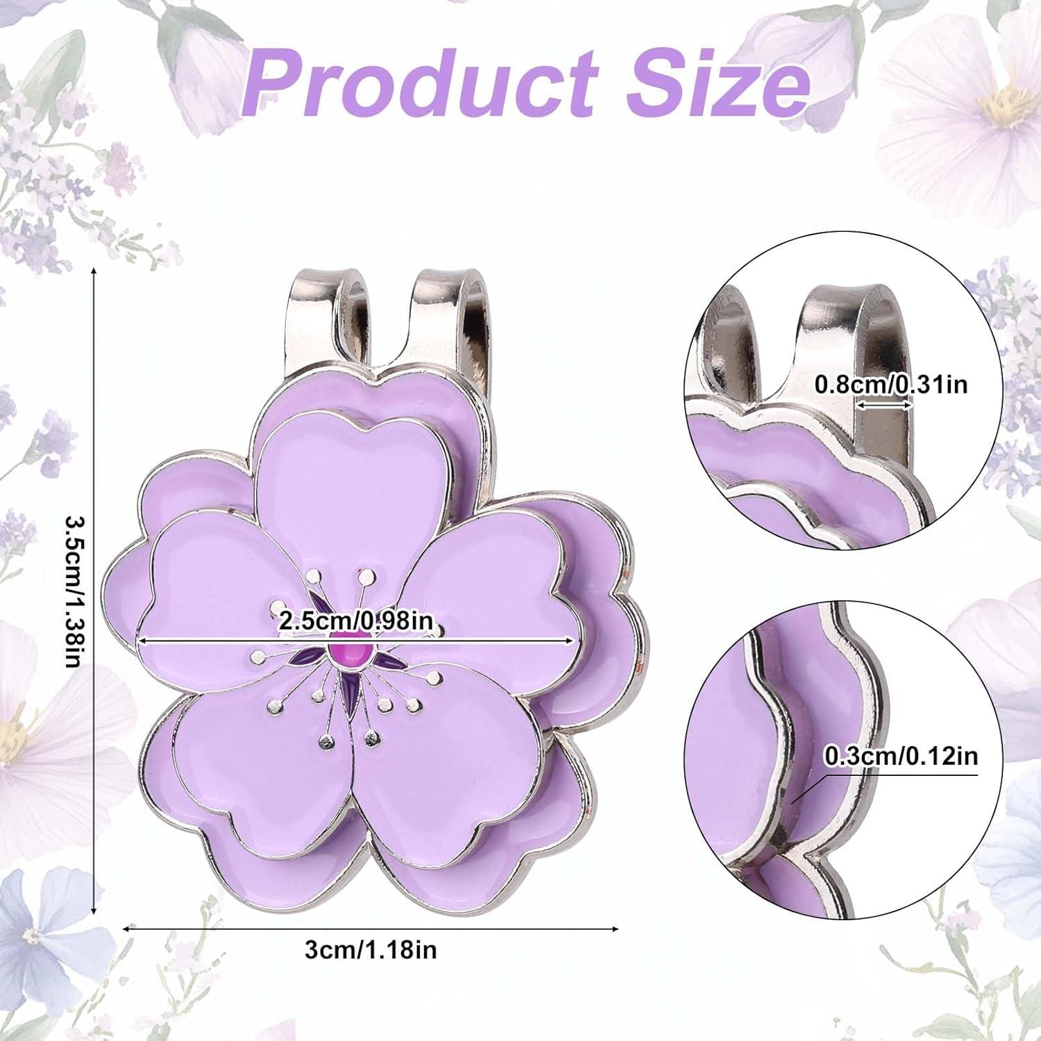 Marcador de Golf Magnético con Clip para Sombrero Lasuroa Morado