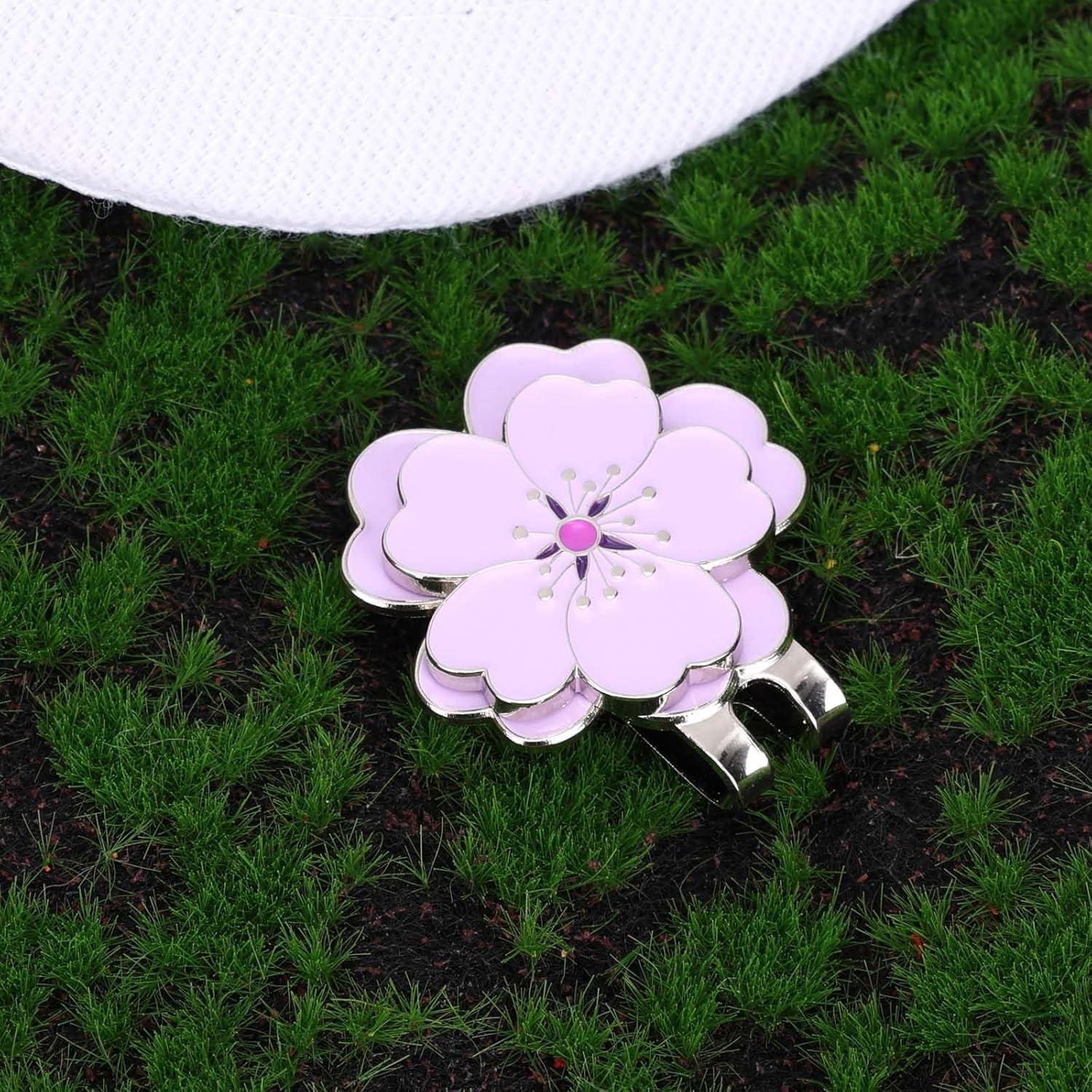 Marcador de Golf Magnético con Clip para Sombrero Lasuroa Morado