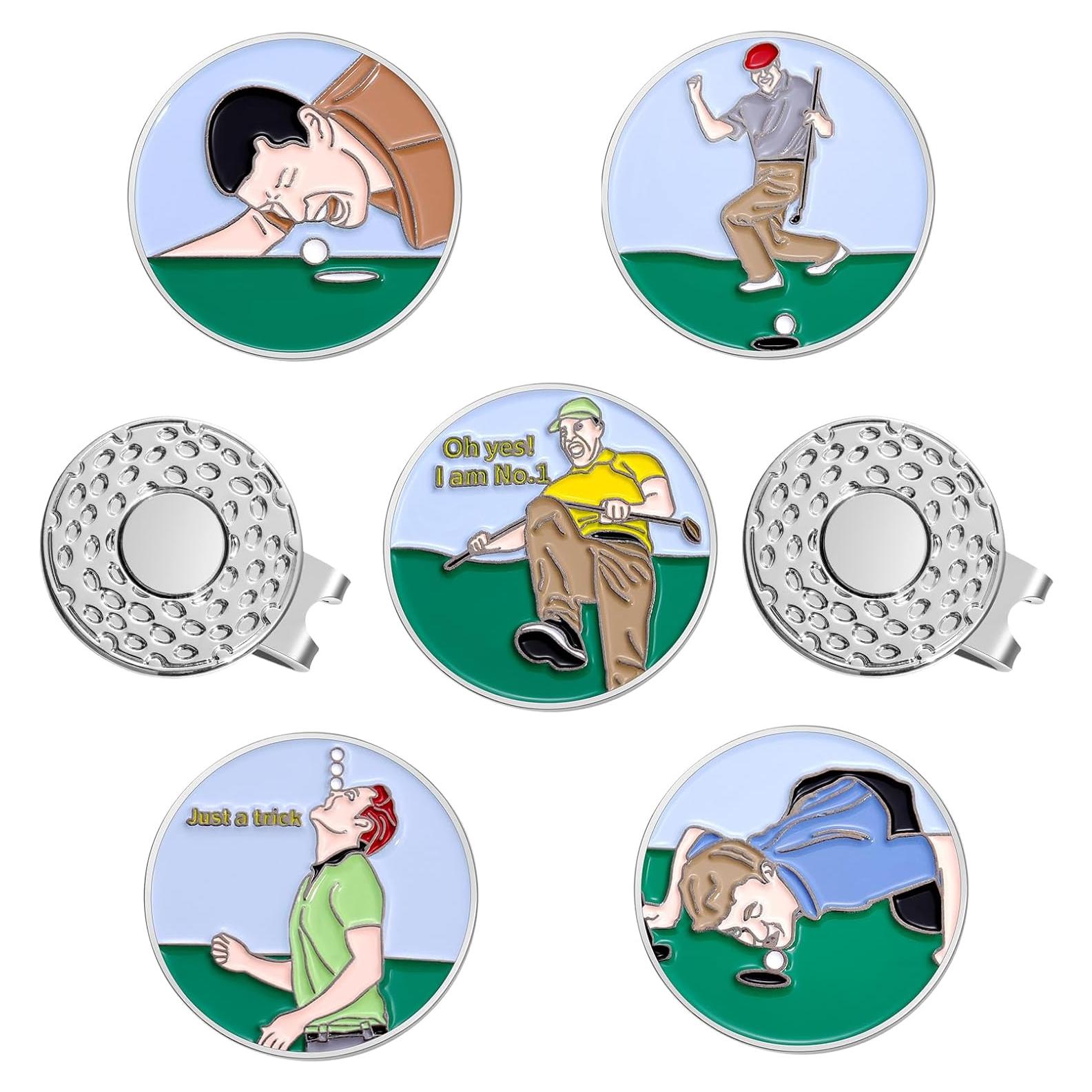 Clip de Sombrero con Marcador de Pelota Jecten 25mm Colorido