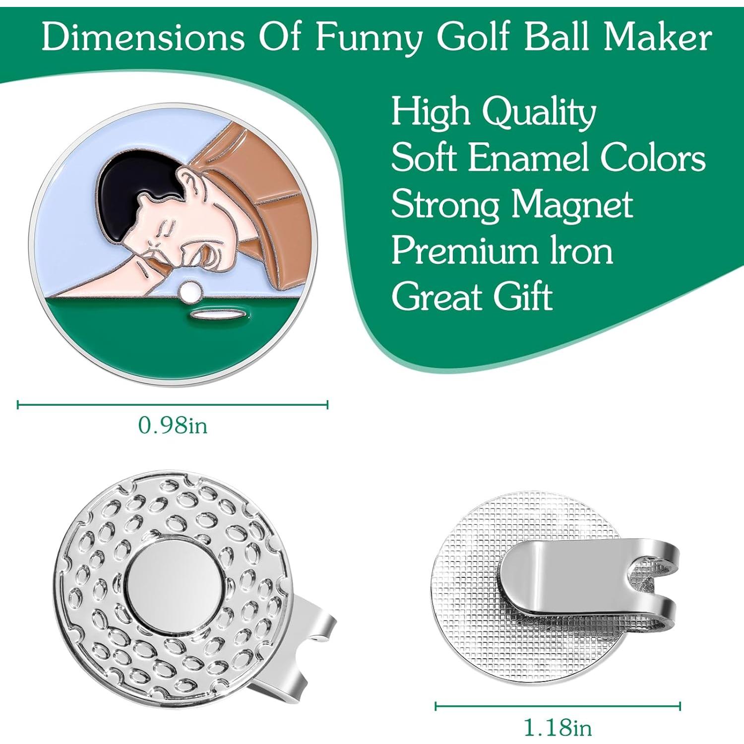 Clip de Sombrero con Marcador de Pelota Jecten 25mm Colorido