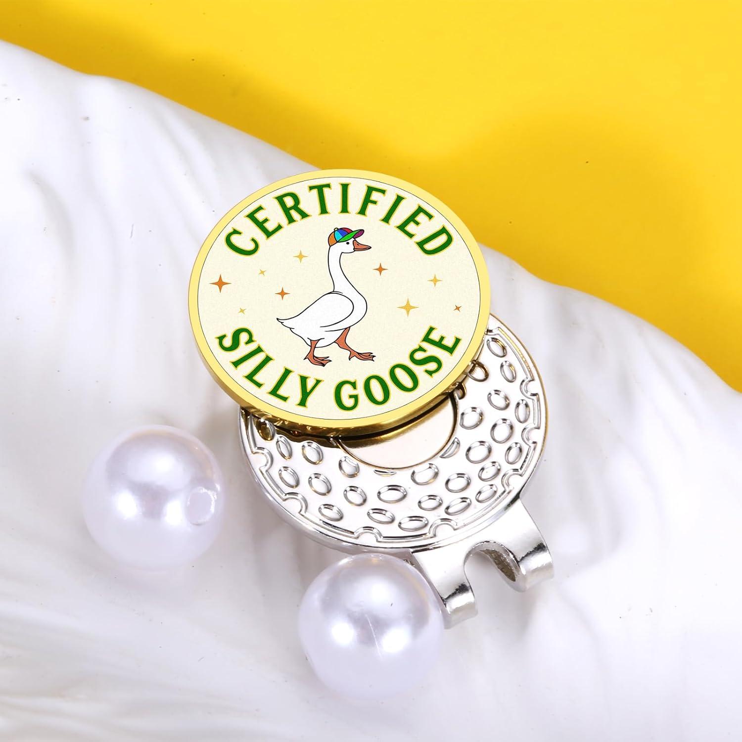 Marcador de Pelota de Golf Divertido TI-EDC Ganso Rosa