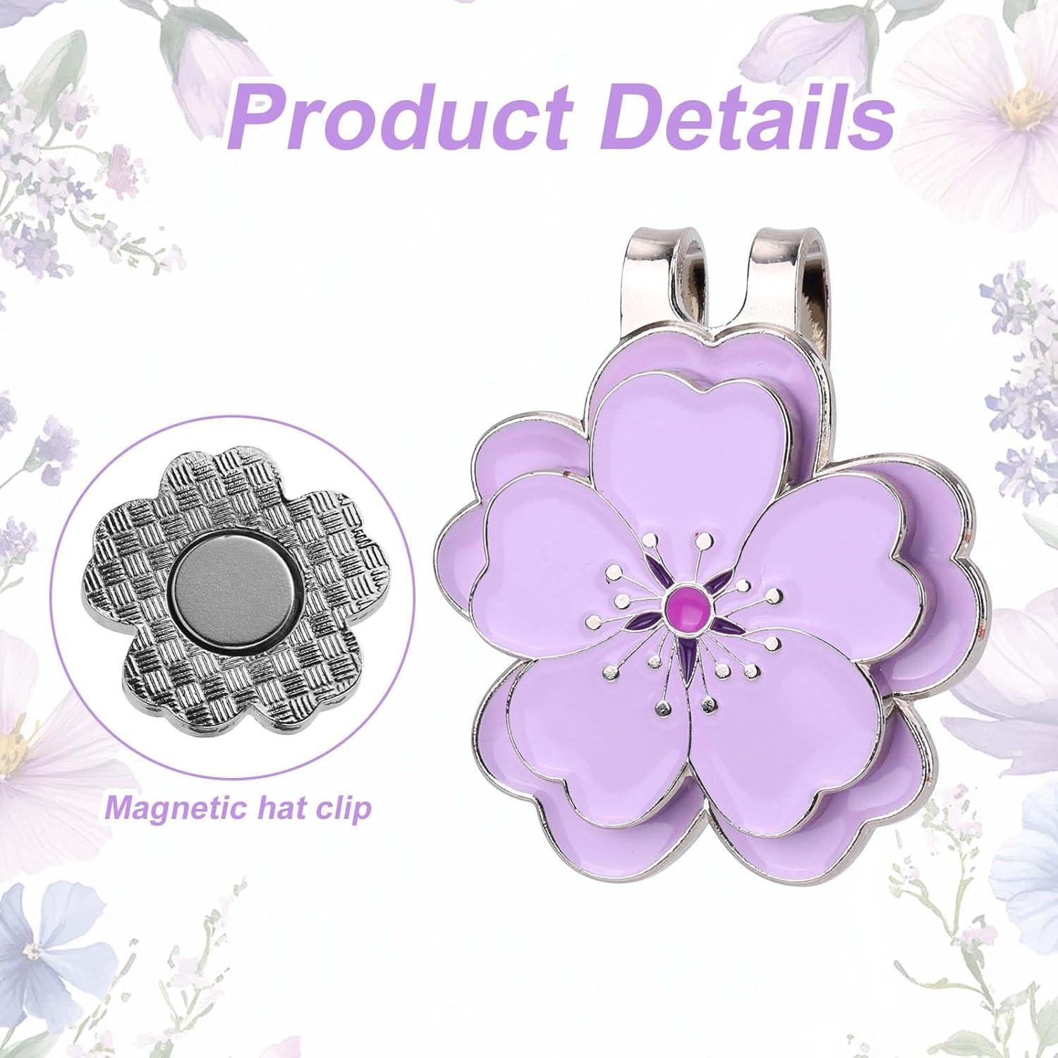 5 Clips de Sombrero con Marcadores de Golf Magnéticos Lasuroa