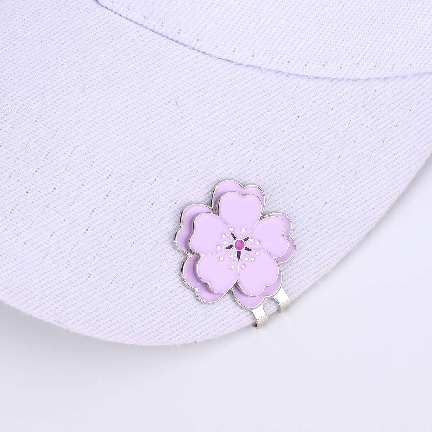 5 Clips de Sombrero con Marcadores de Golf Magnéticos Lasuroa