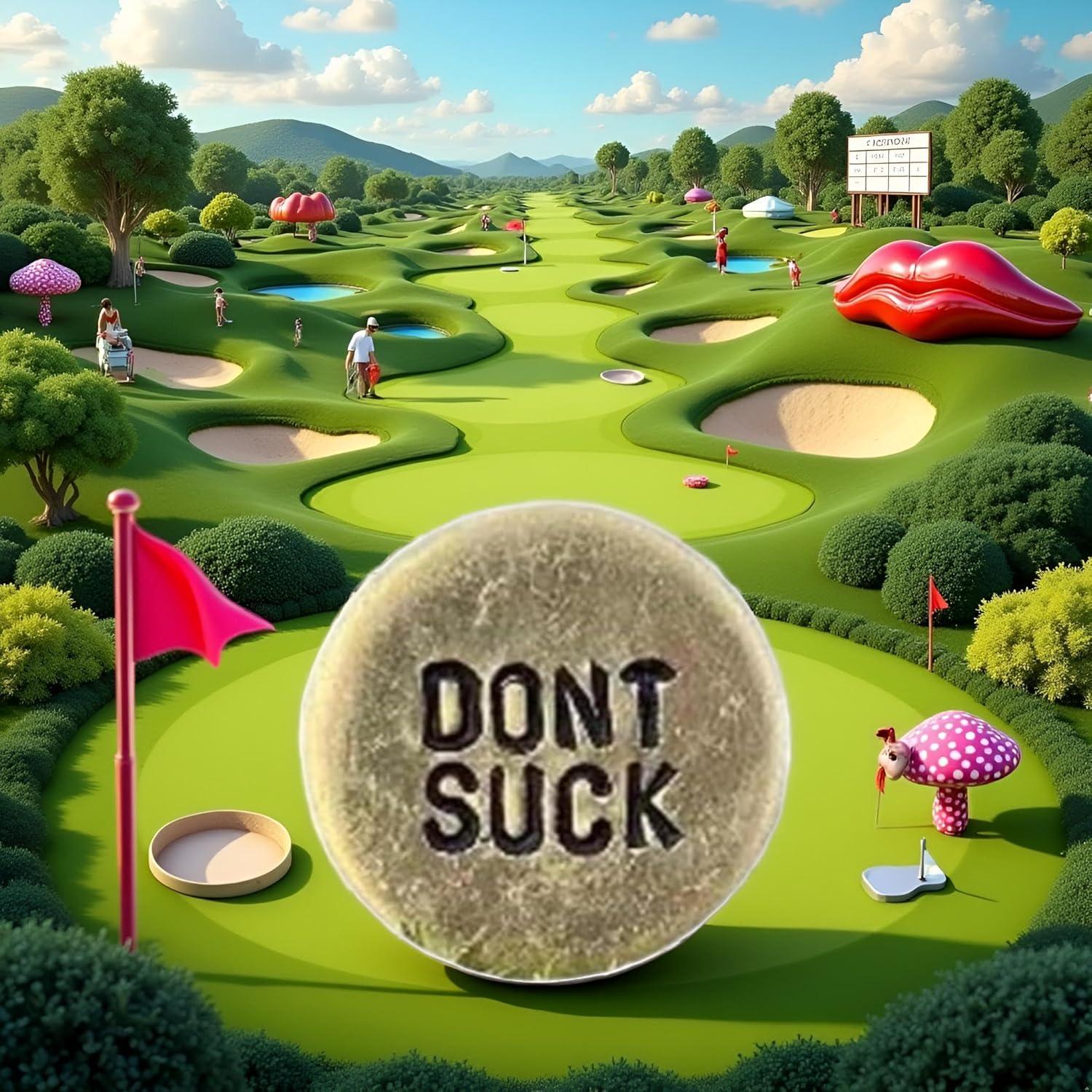 Marcador de Pelota de Golf WLngtv con Clip y Mensaje Humorístico