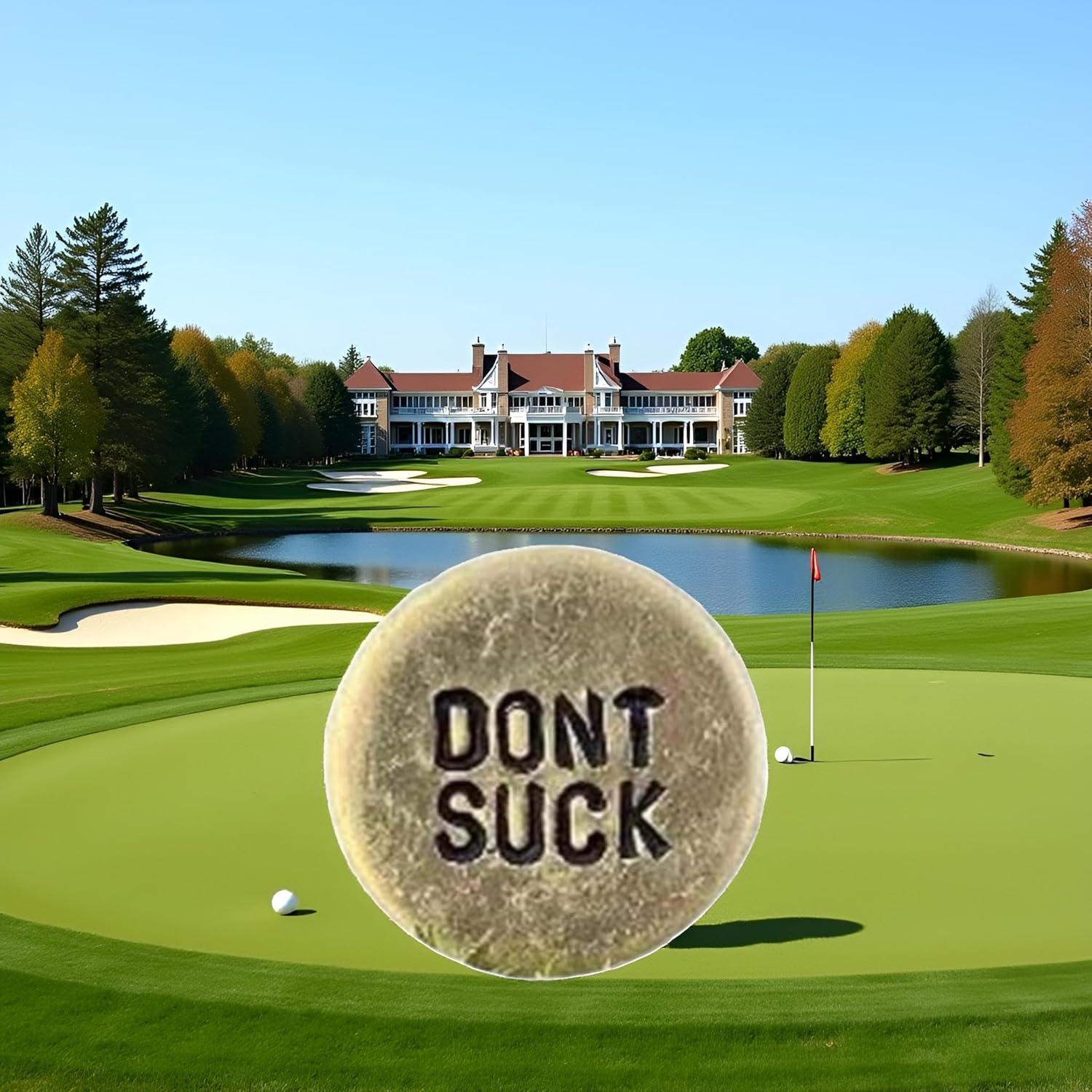 Marcador de Pelota de Golf WLngtv con Clip y Mensaje Humorístico