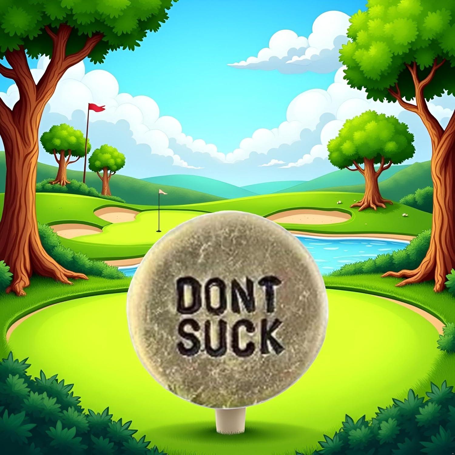 Marcador de Pelota de Golf WLngtv con Clip y Mensaje Humorístico