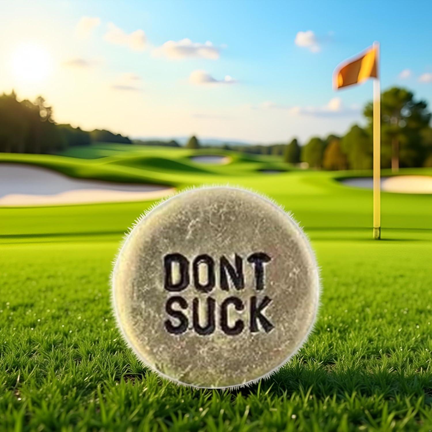 Marcador de Pelota de Golf WLngtv con Clip y Mensaje Humorístico