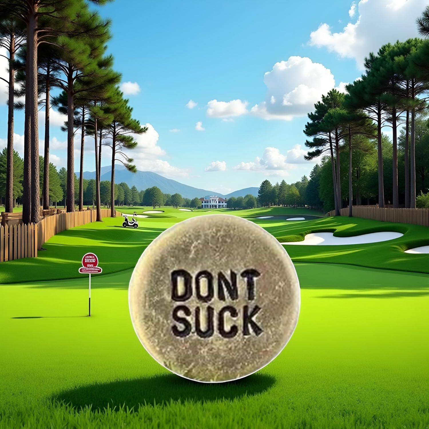 Marcador de Pelota de Golf WLngtv con Clip y Mensaje Humorístico