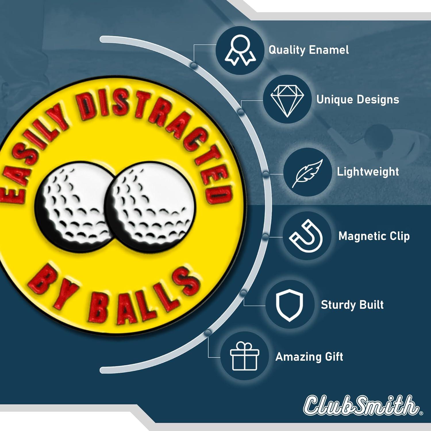 Marcador de Pelota de Golf ClubSmith con Clip Magnético 3.18 cm