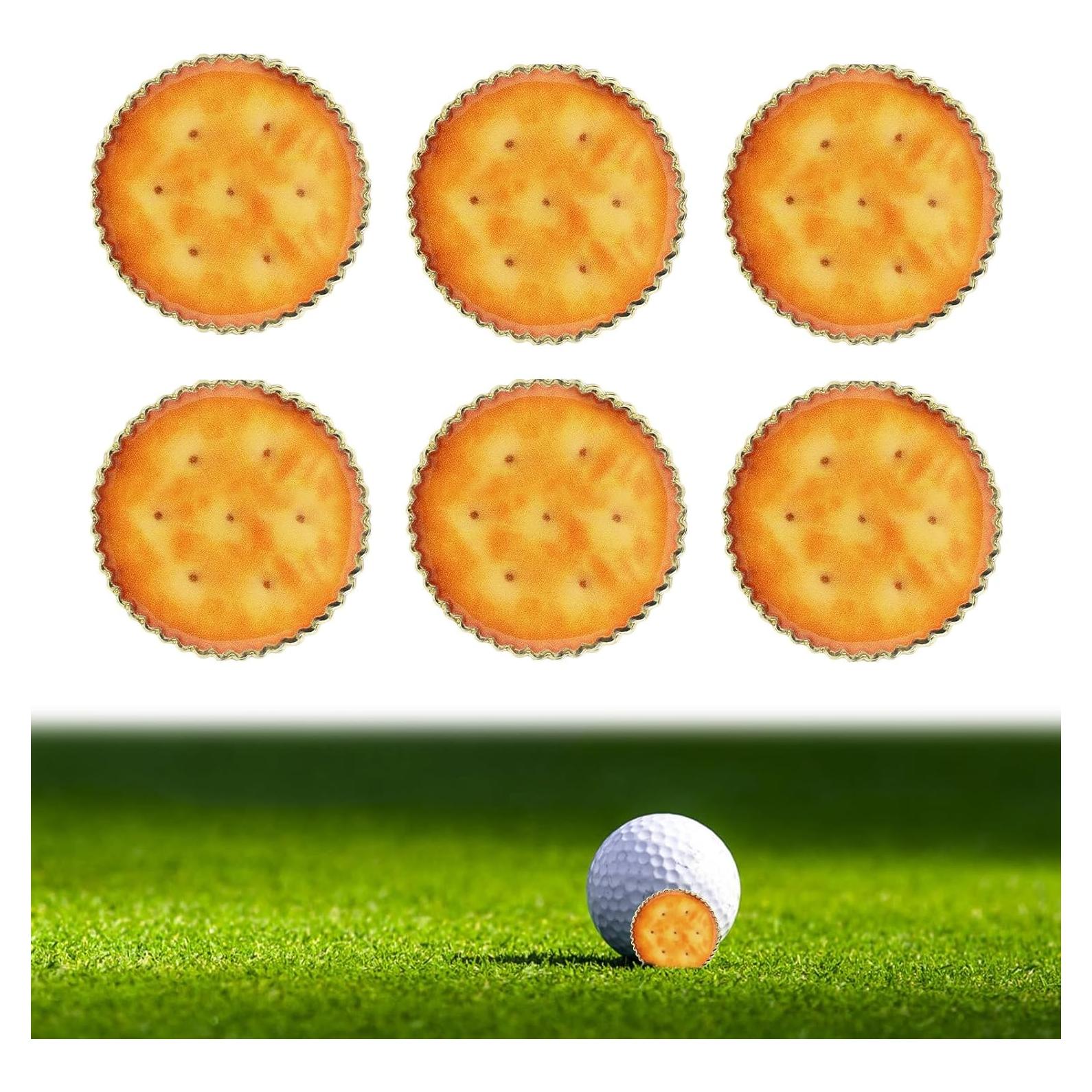 6 Marcadores de Pelotas de Golf Goktvai Forma de Galleta