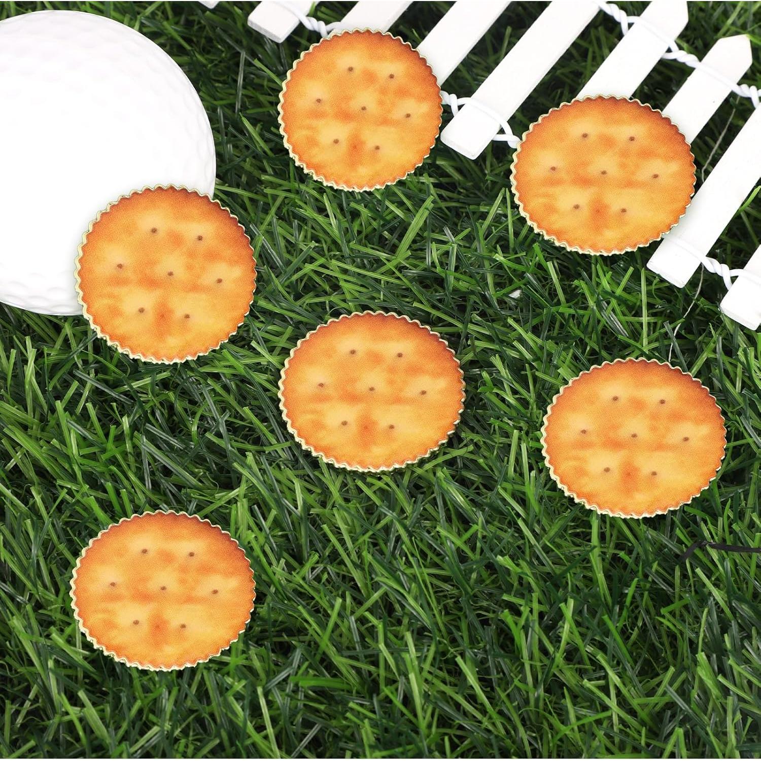 6 Marcadores de Pelotas de Golf Goktvai Forma de Galleta