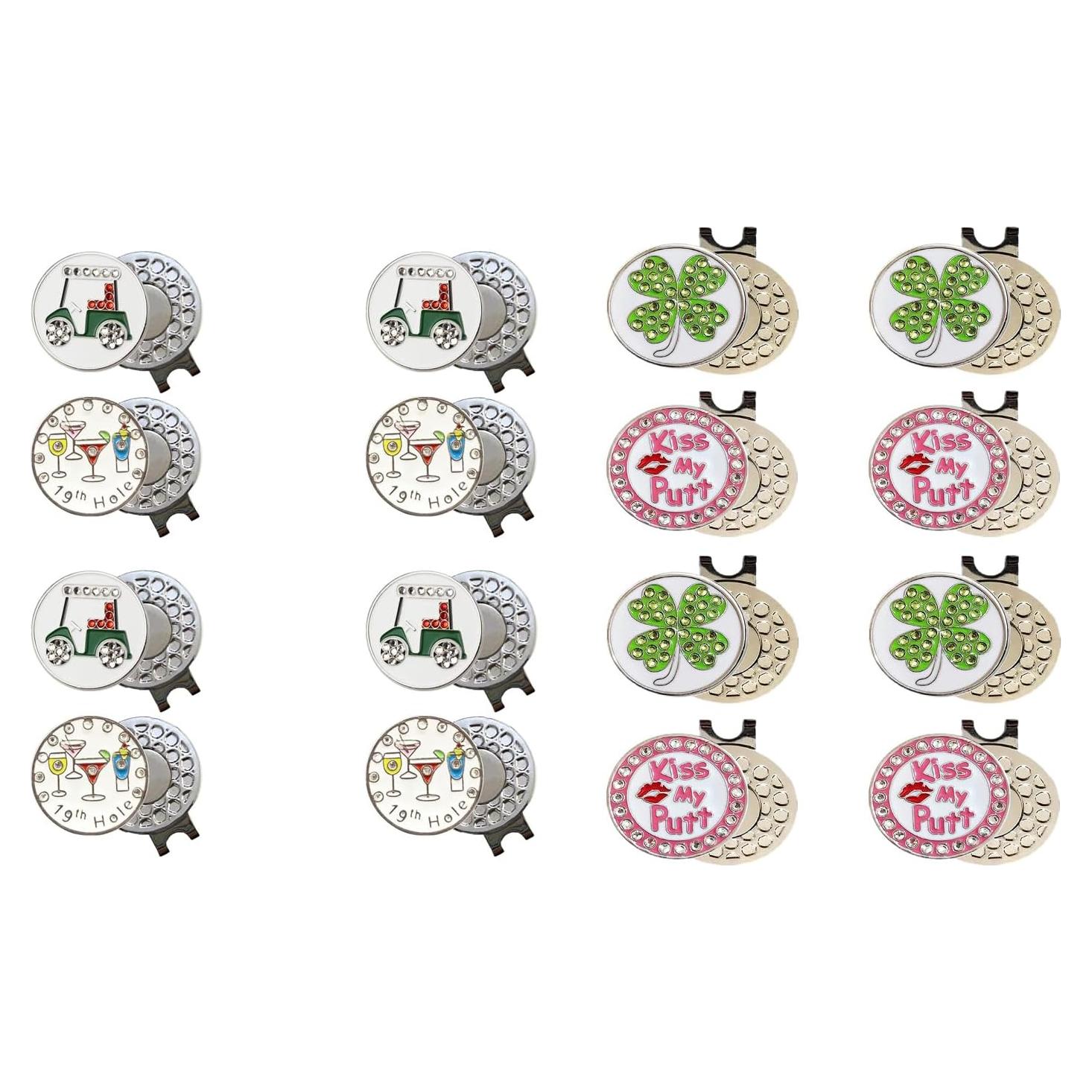 Marcadores de Pelotas de Golf Maitesite con Clips Magnéticos