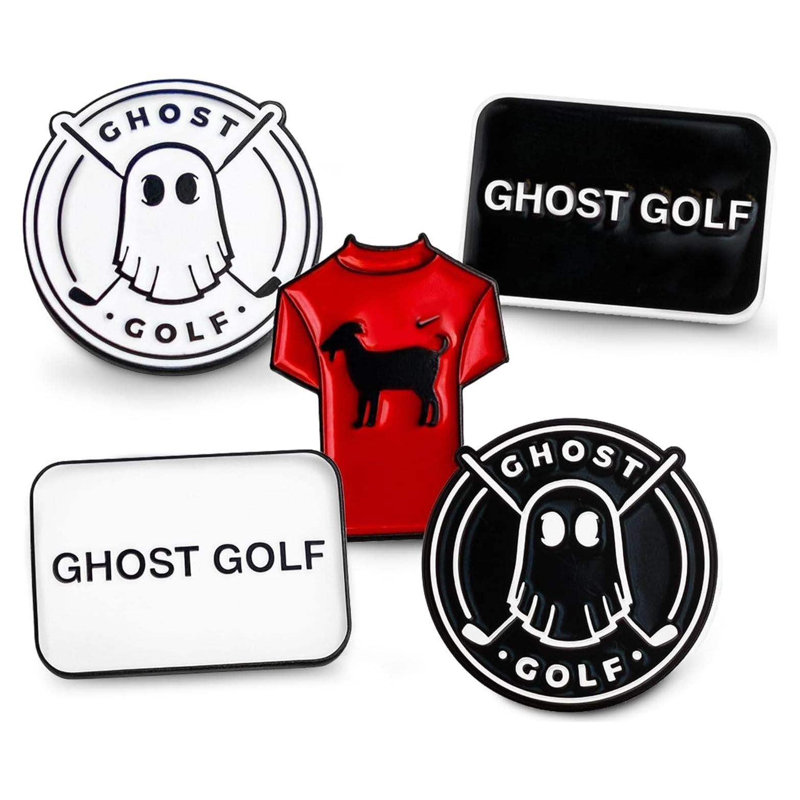 Marcadores de Pelotas de Golf Ghost - Paquete de 5 Unidades