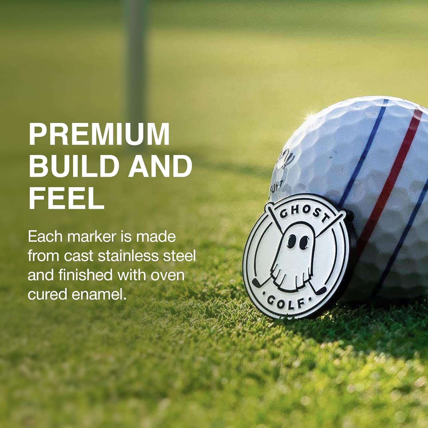 Marcadores de Pelotas de Golf Ghost - Paquete de 5 Unidades