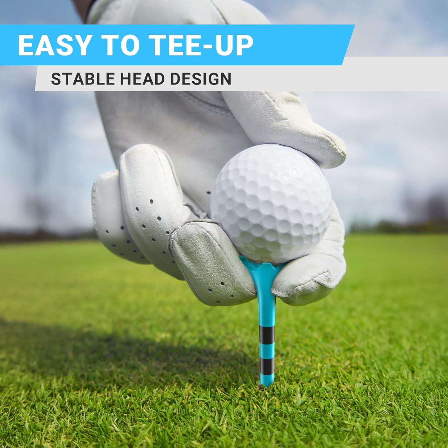 Tees de Golf Plástico Full Choice 100 Piezas 83mm Azul