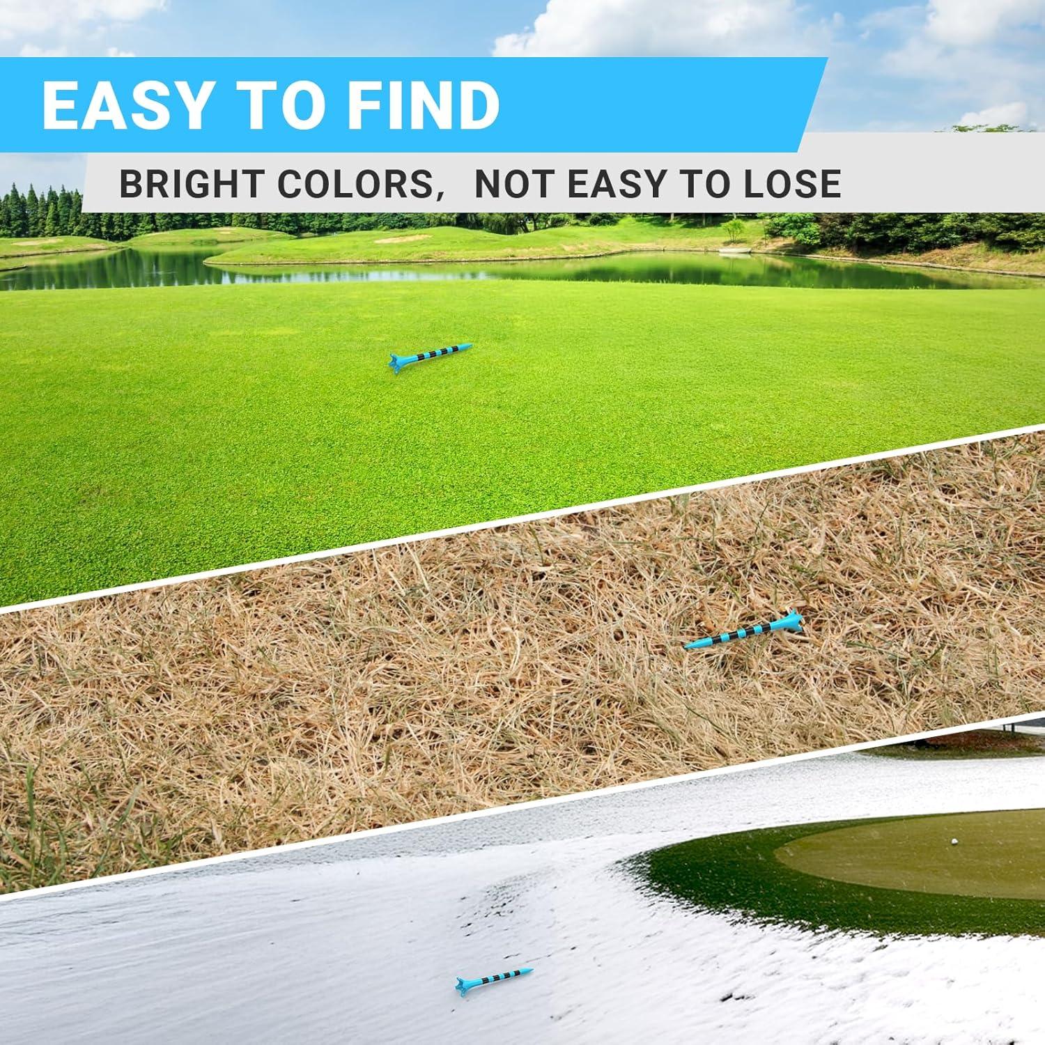 Tees de Golf Plástico Full Choice 100 Piezas 83mm Azul