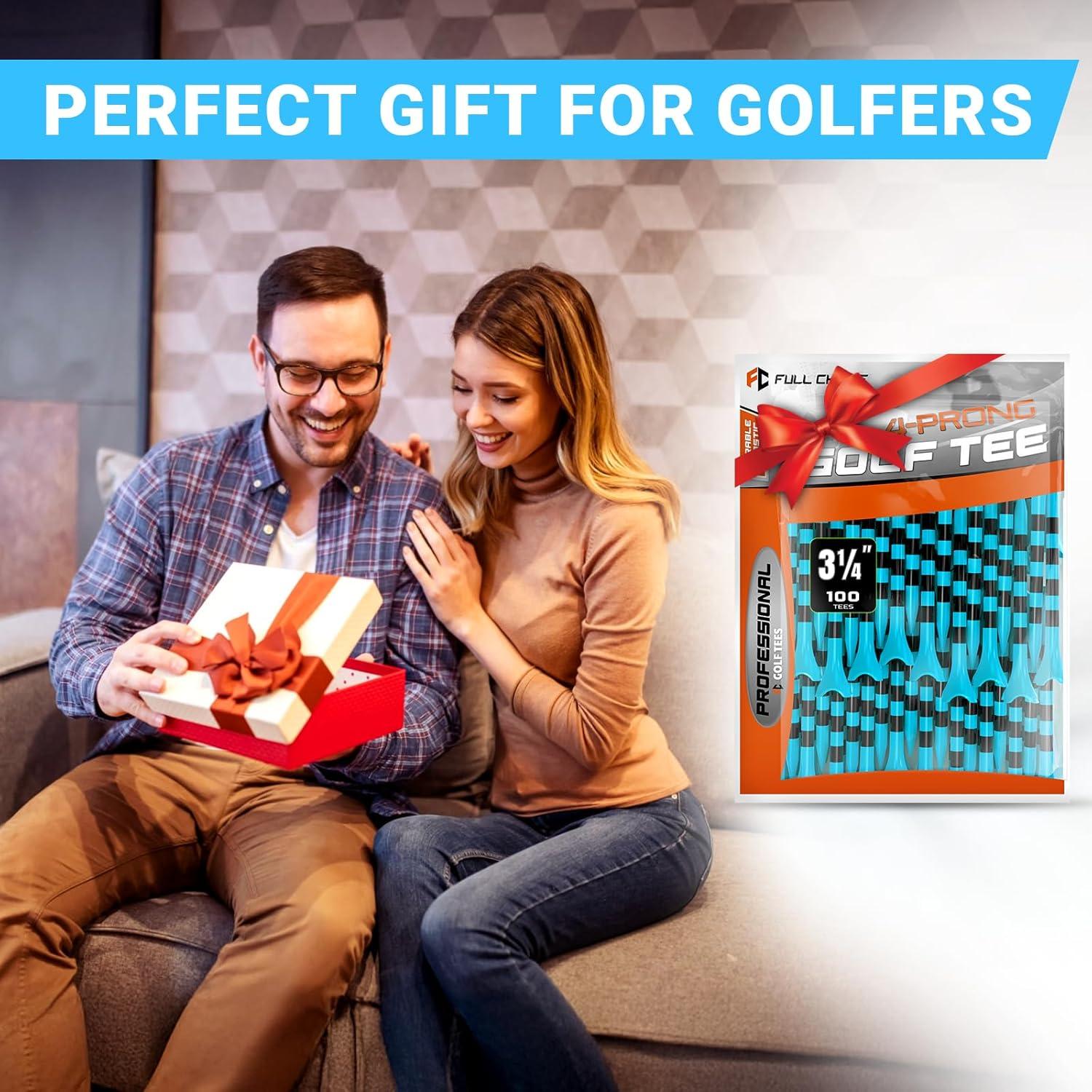 Tees de Golf Plástico Full Choice 100 Piezas 83mm Azul