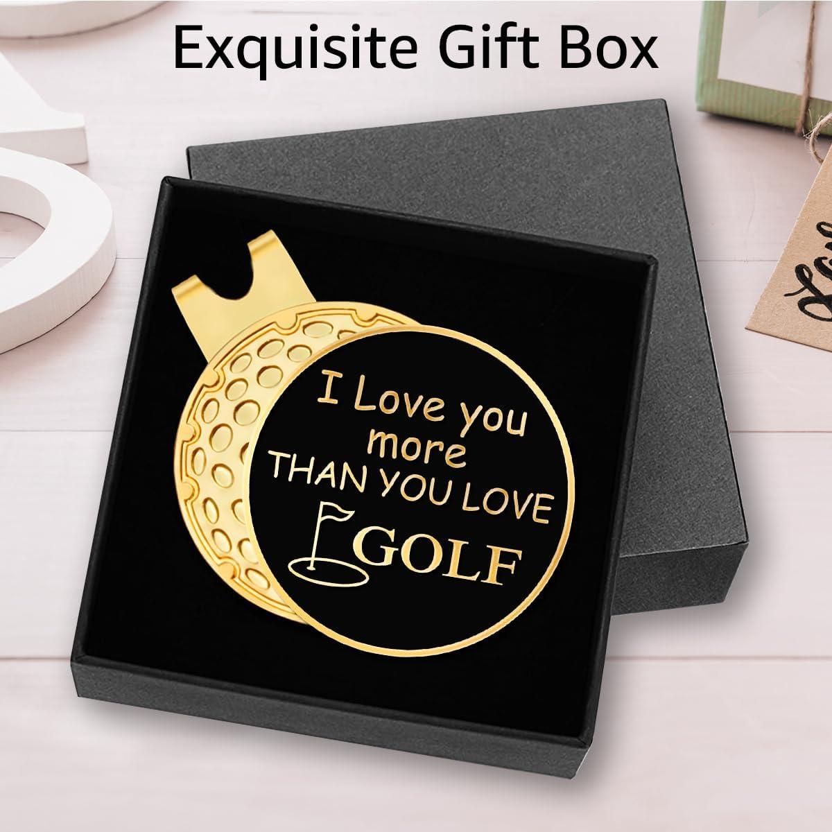 Marcador de Pelota de Golf Hafhue GM con Clip Magnético Negro Dorado