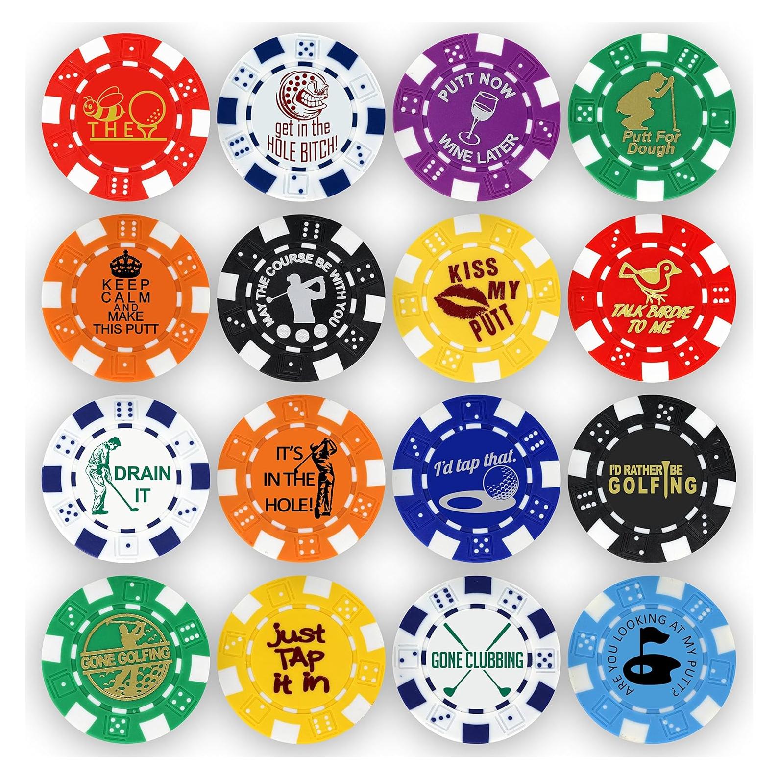 Marcadores de Pelota de Golf DA VINCI - Fichas de Póker 11.5g